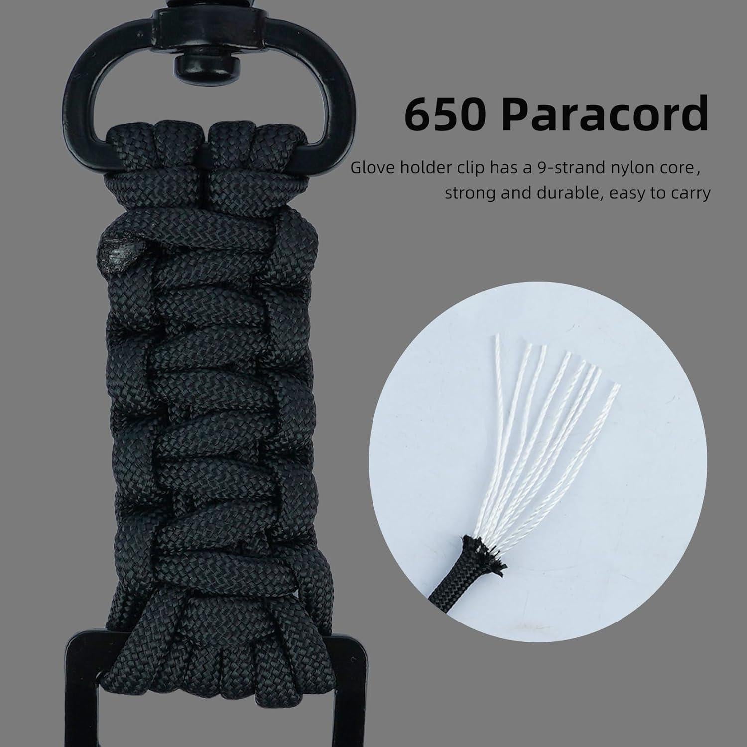 Soporte de Clip para Guantes KUNN - Alta Resistencia, Negro