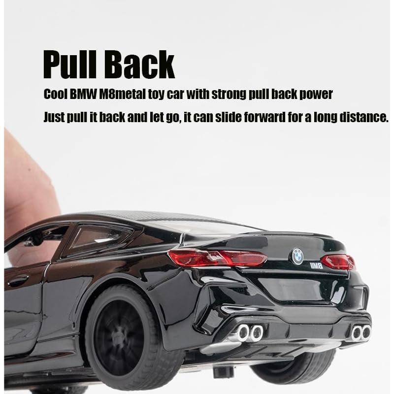 Coche de Juguete BMW M8 1:32 Metal con Luz y Sonido