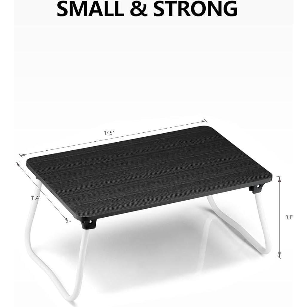 Mesa Plegable Komlyar Negra para Laptop y Desayuno 29x44.5cm