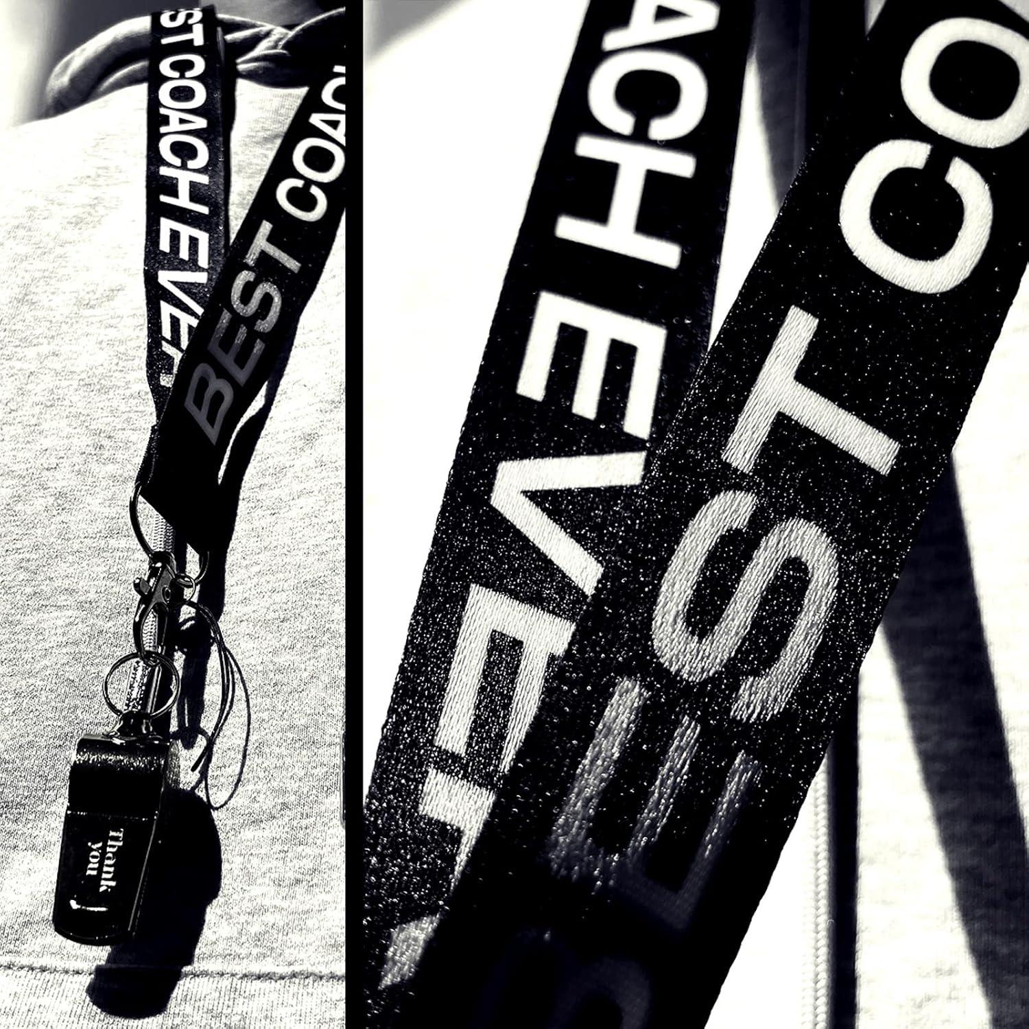 Silbato de Entrenador QIBAJIU con Cordón - Acero Inoxidable