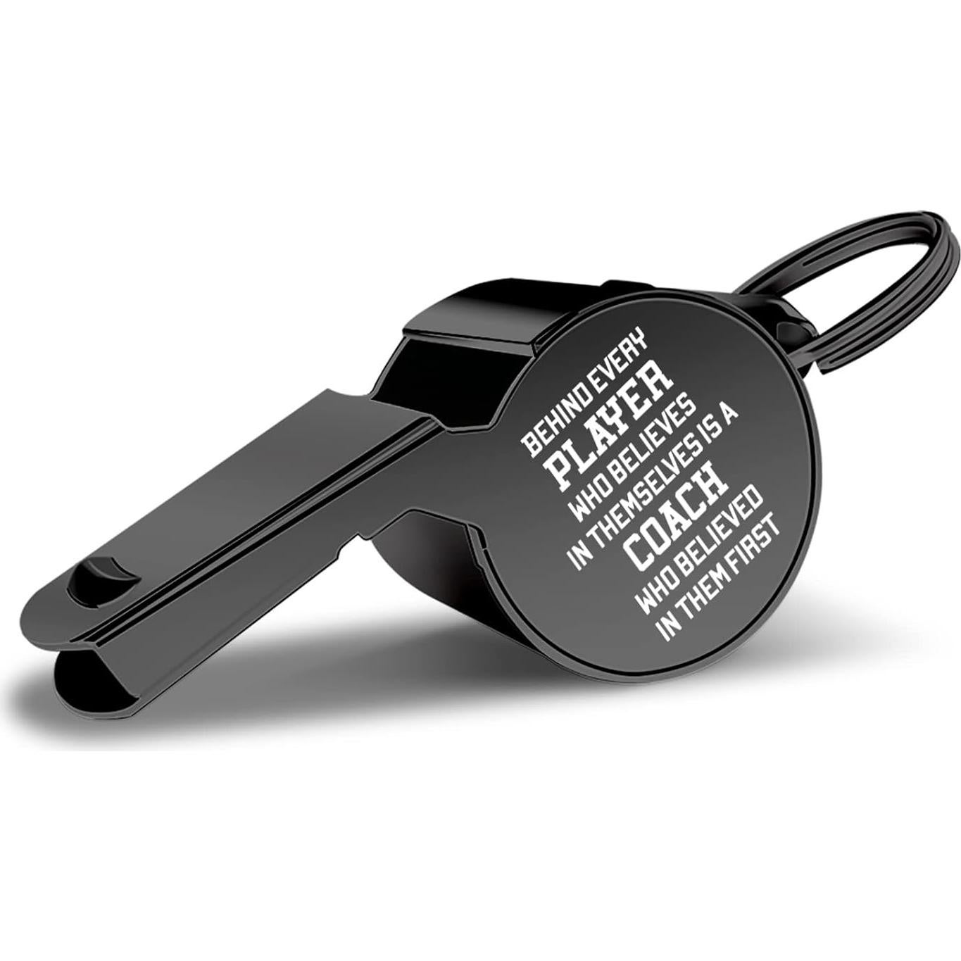 Silbato de Entrenador QIBAJIU con Cordón - Acero Inoxidable