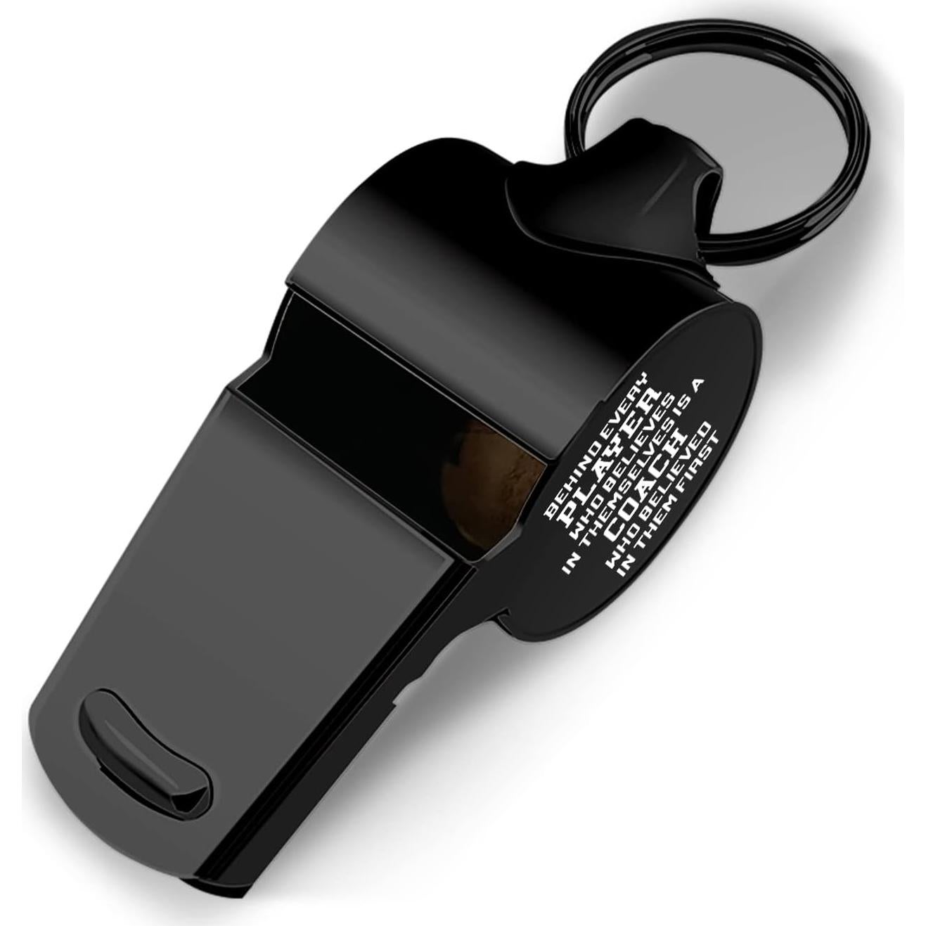 Silbato de Entrenador QIBAJIU con Cordón - Acero Inoxidable