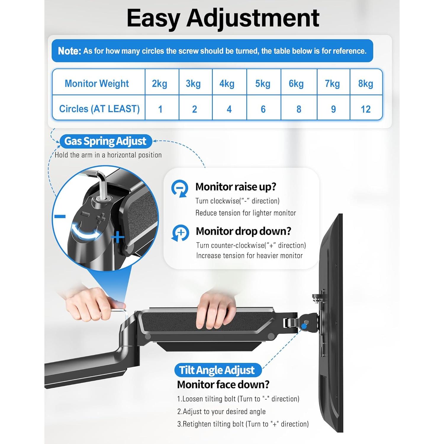 Soporte de Pared Doble para Monitor MOUNTUP 32" Ajustable VESA