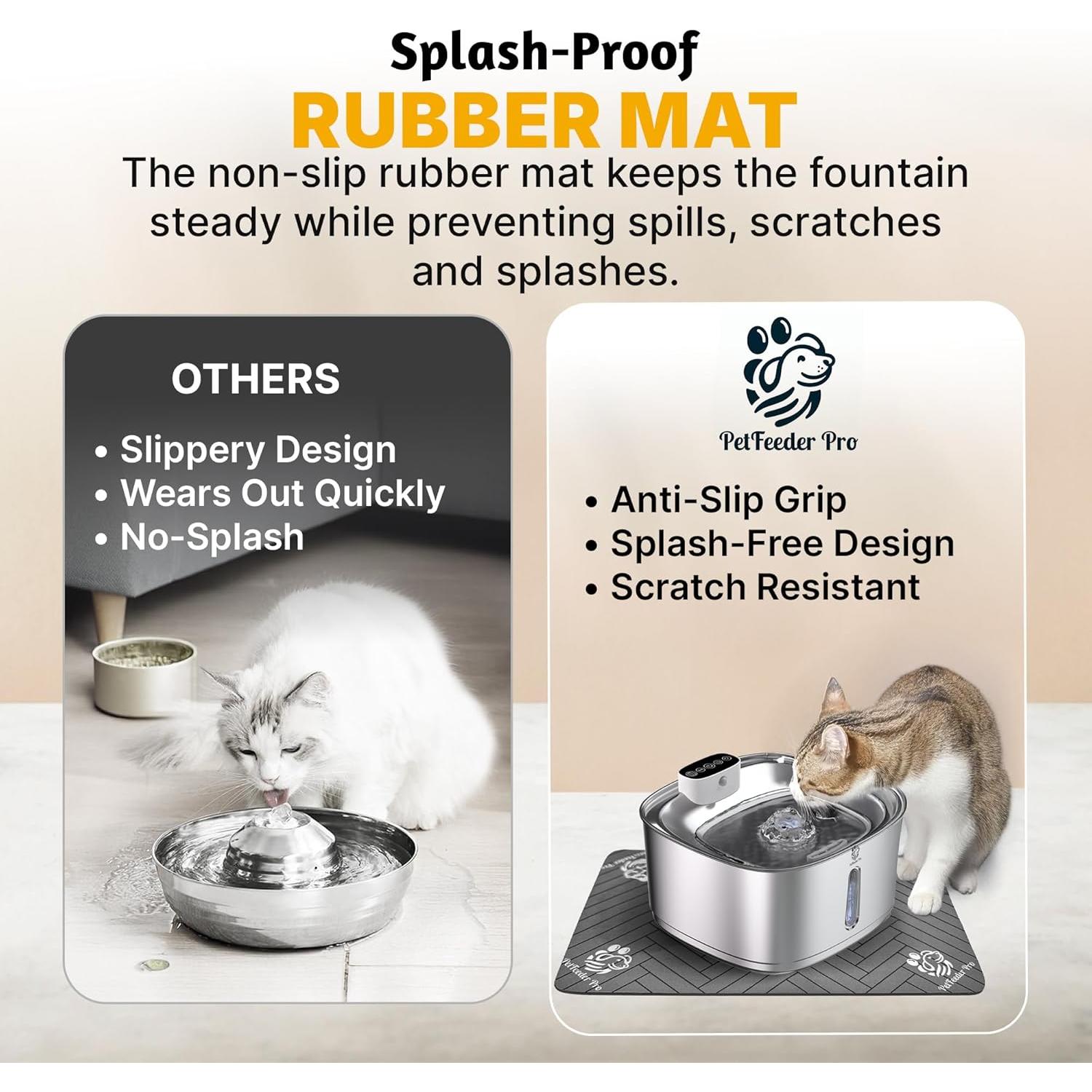 Fuente de Agua Inalámbrica PetFeeder Pro 3.2L Acero Inoxidable