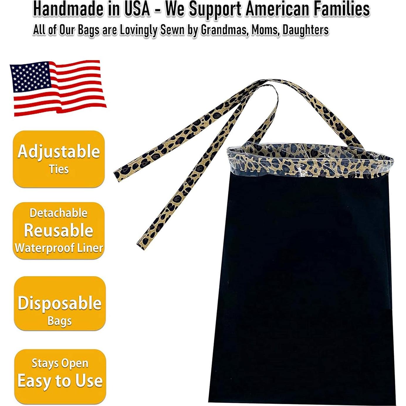 Bolsa de Basura para Auto NeatCarBags Leopardo Grande 33x23cm