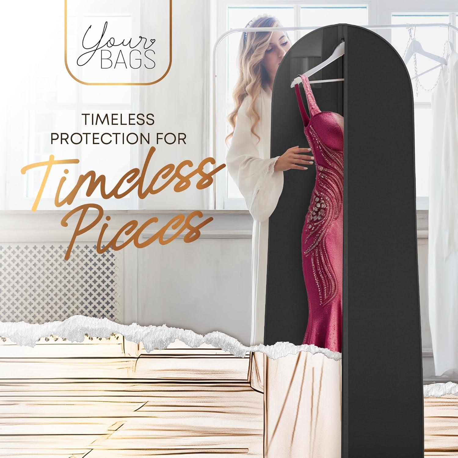 Bolsa de Vestido de Novia Tu Bolsa 72" Negro - Almacenamiento Ropa