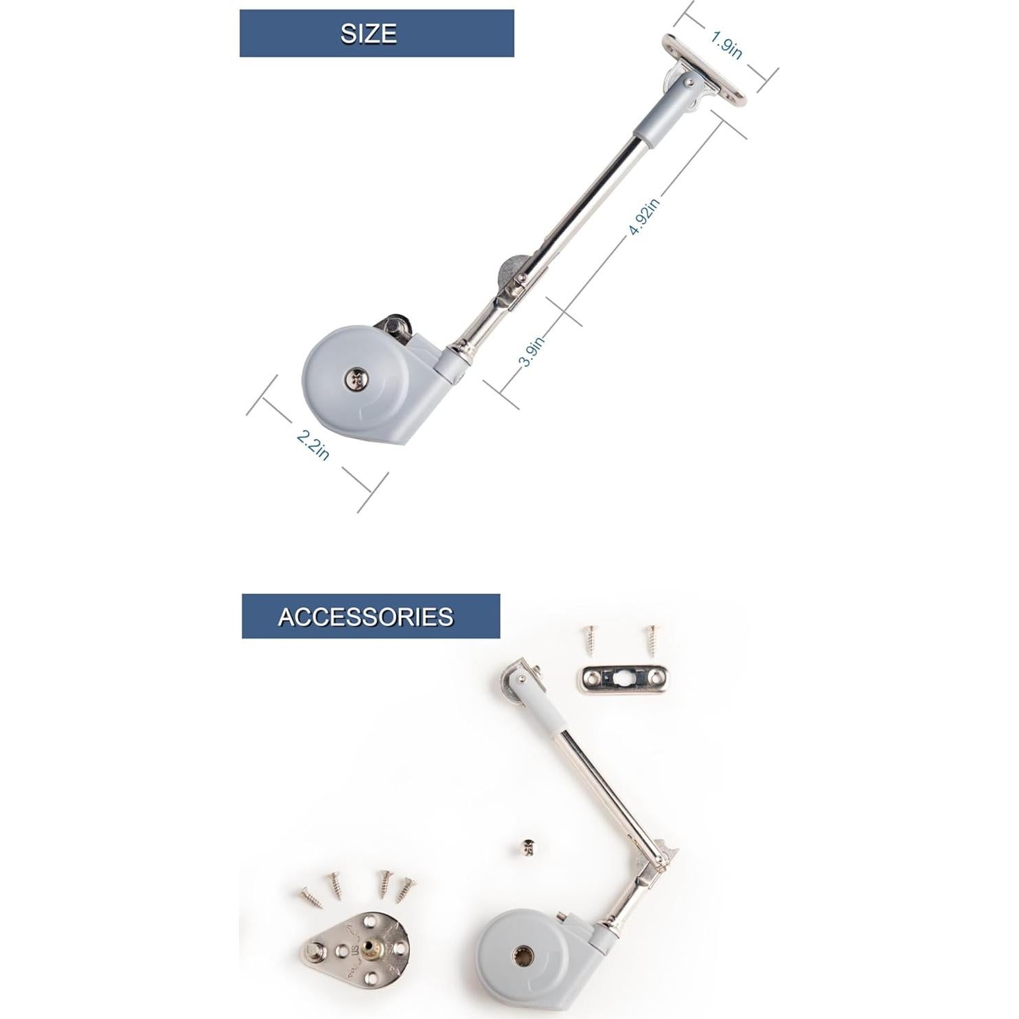Soporte de Tapa con Cierre Suave APFFSY 105 Grados 5.4 kg
