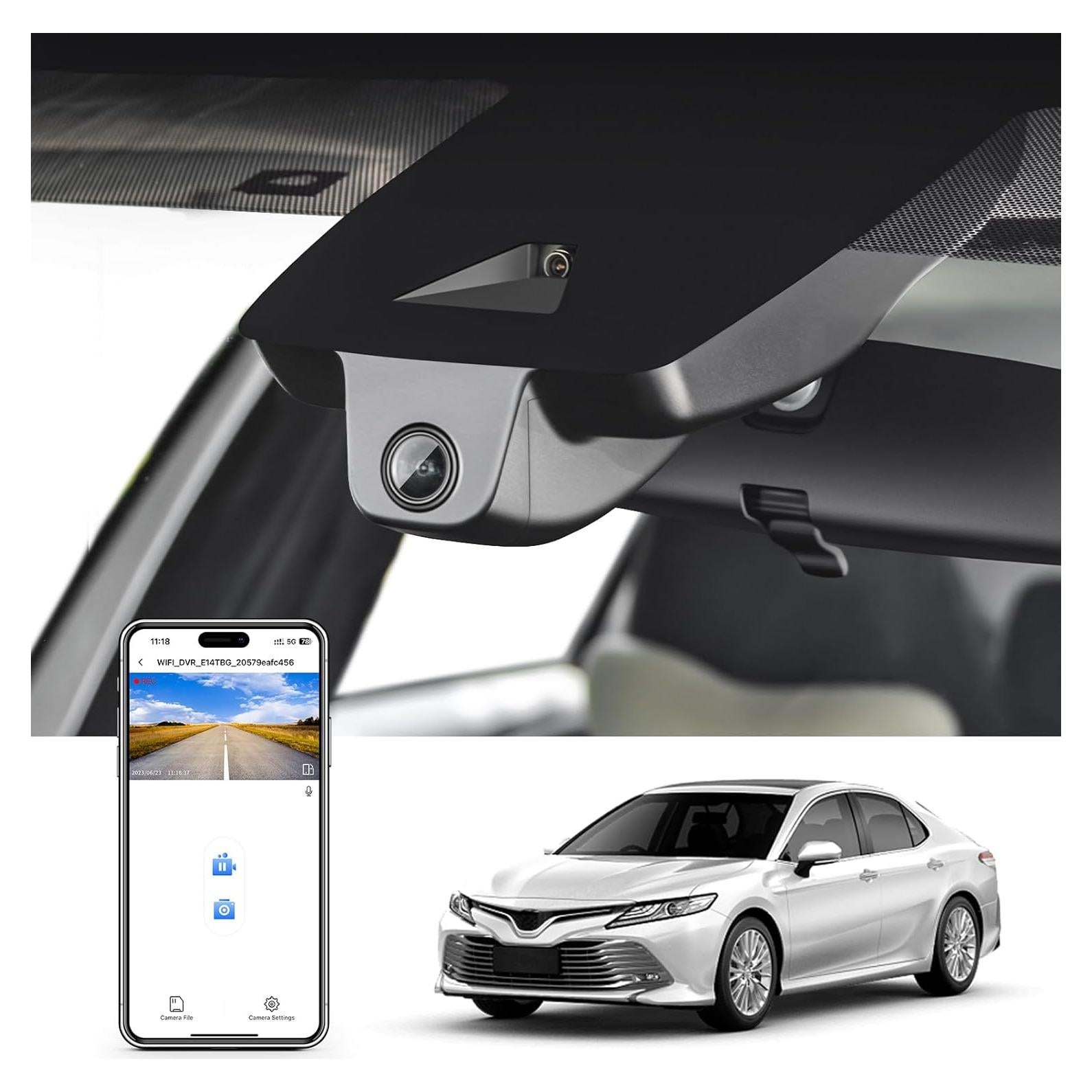 Cámara Dash 4K Mangoal para Toyota Camry 2021-2024, WiFi