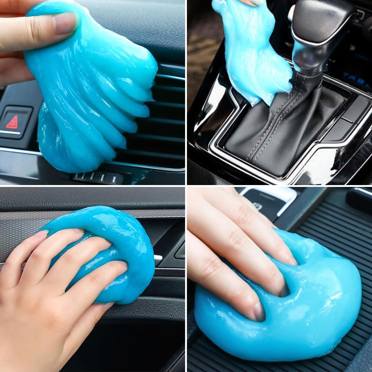 Cleaning Gel for Car, Universal Vehicle Interior Detailing Cleaning Putty Gel, Detail Cleaner Tools for Keyboard Vent PC Laptop Camera, Automotive Duster Remover Cleaner Accessories (Blue)