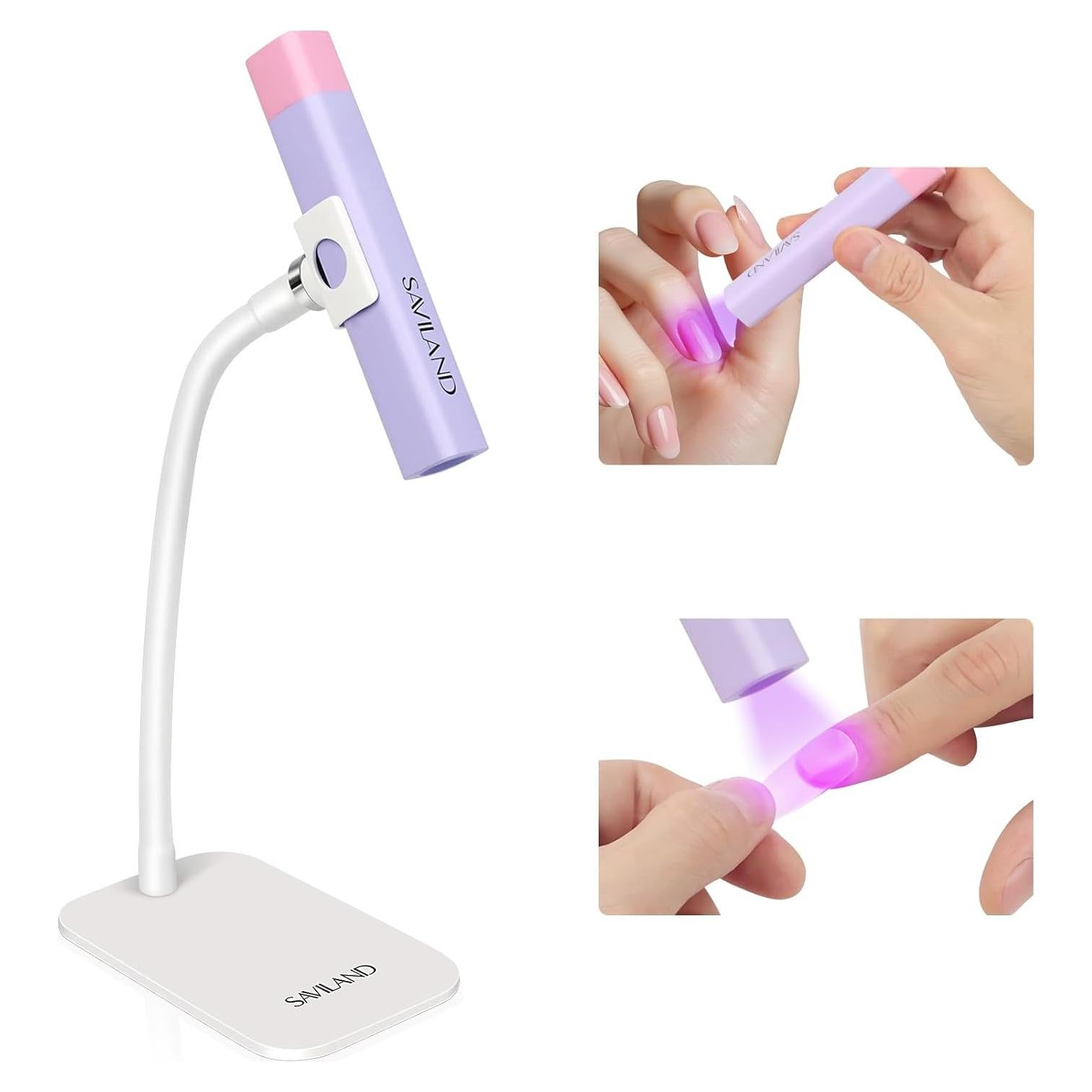 Lámpara UV para Uñas Saviland 12W Recargable 500mAh