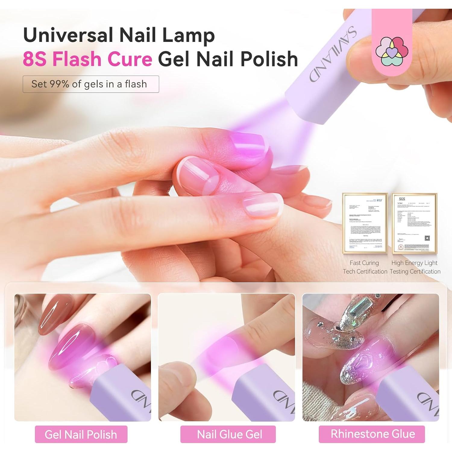 Lámpara UV para Uñas Saviland 12W Recargable 500mAh