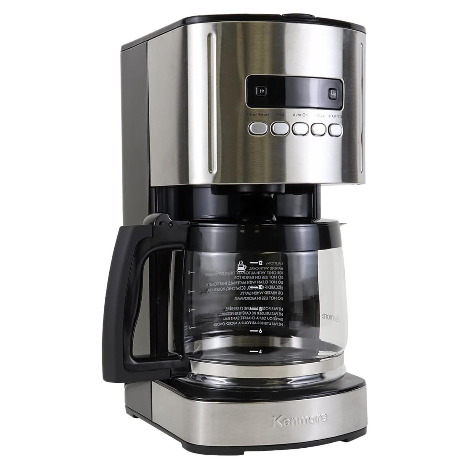 Cafetera Programable Kenmore 12 Tazas Acero Inoxidable