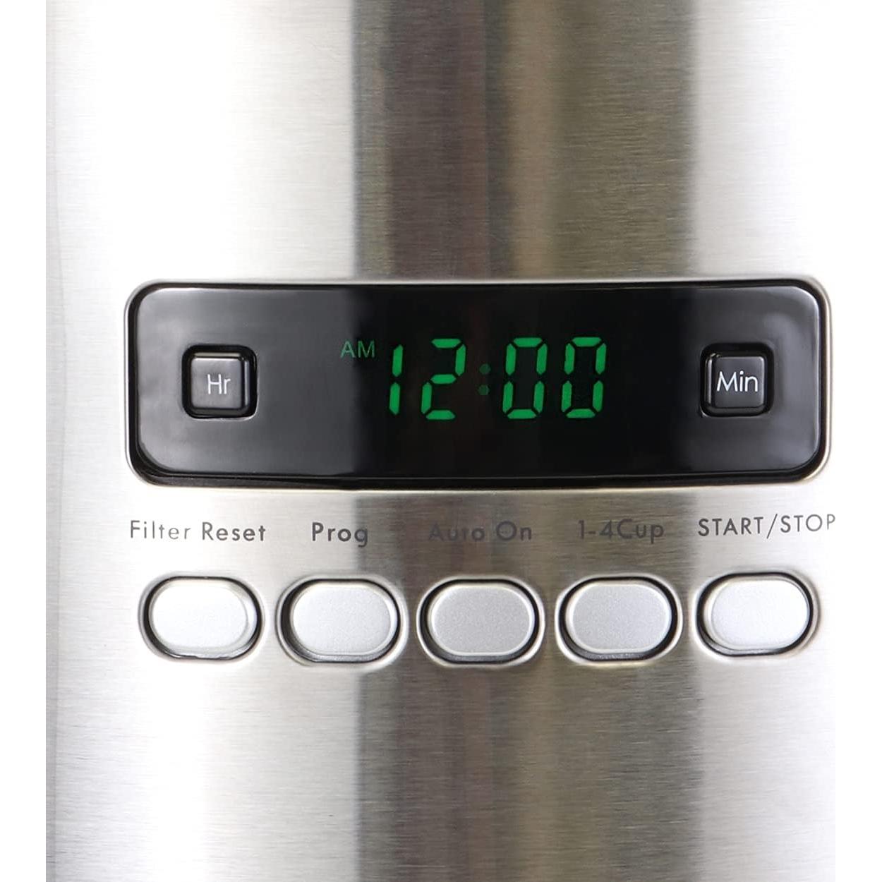 Cafetera Programable Kenmore 12 Tazas Acero Inoxidable