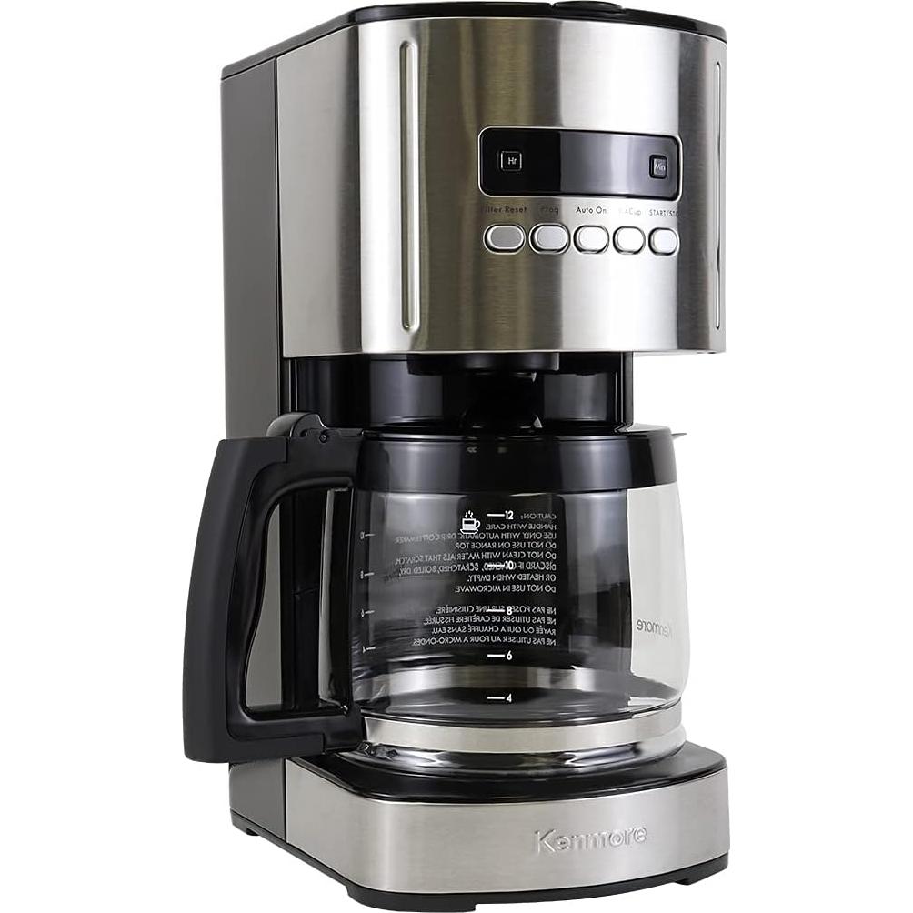 Cafetera Programable Kenmore 12 Tazas Acero Inoxidable