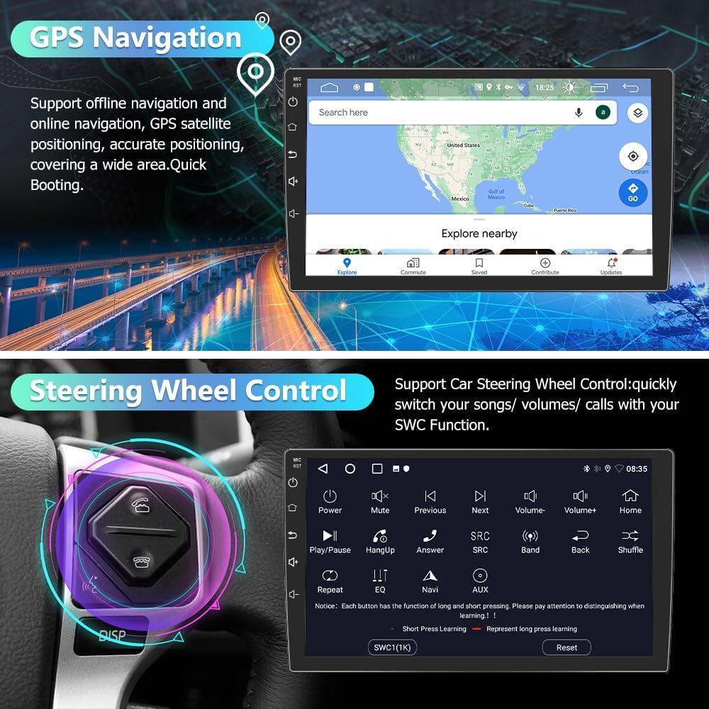 Estéreo de Coche Android 13 Litillbuly 2GB 32GB para Toyota