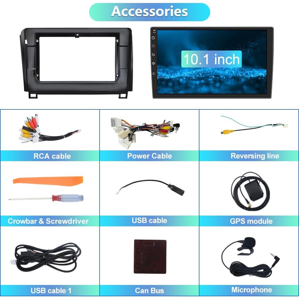 Estéreo de Coche Android 13 Litillbuly 2GB 32GB para Toyota