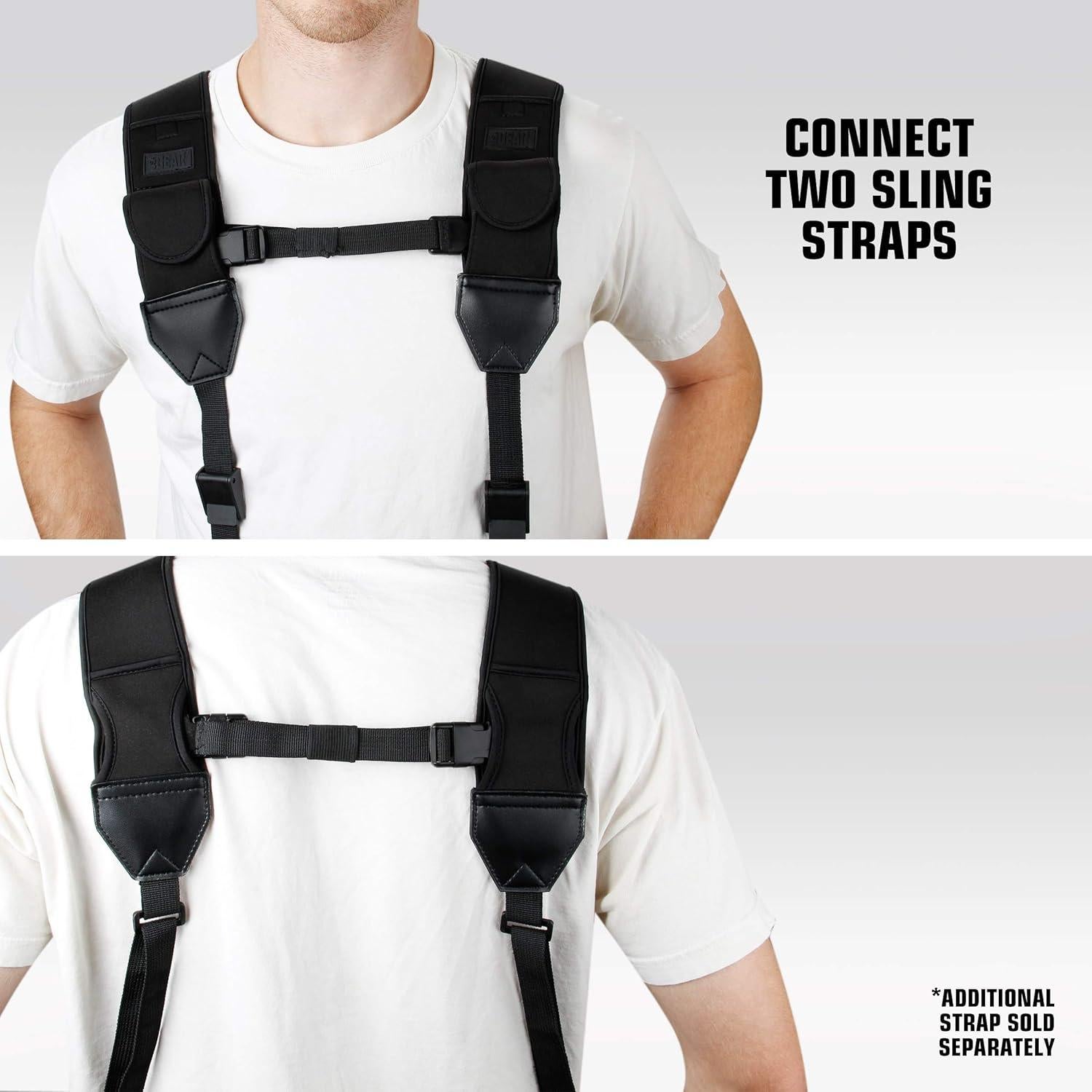 Correa Sling para Cámara USA Gear Neopreno Ajustable Negro