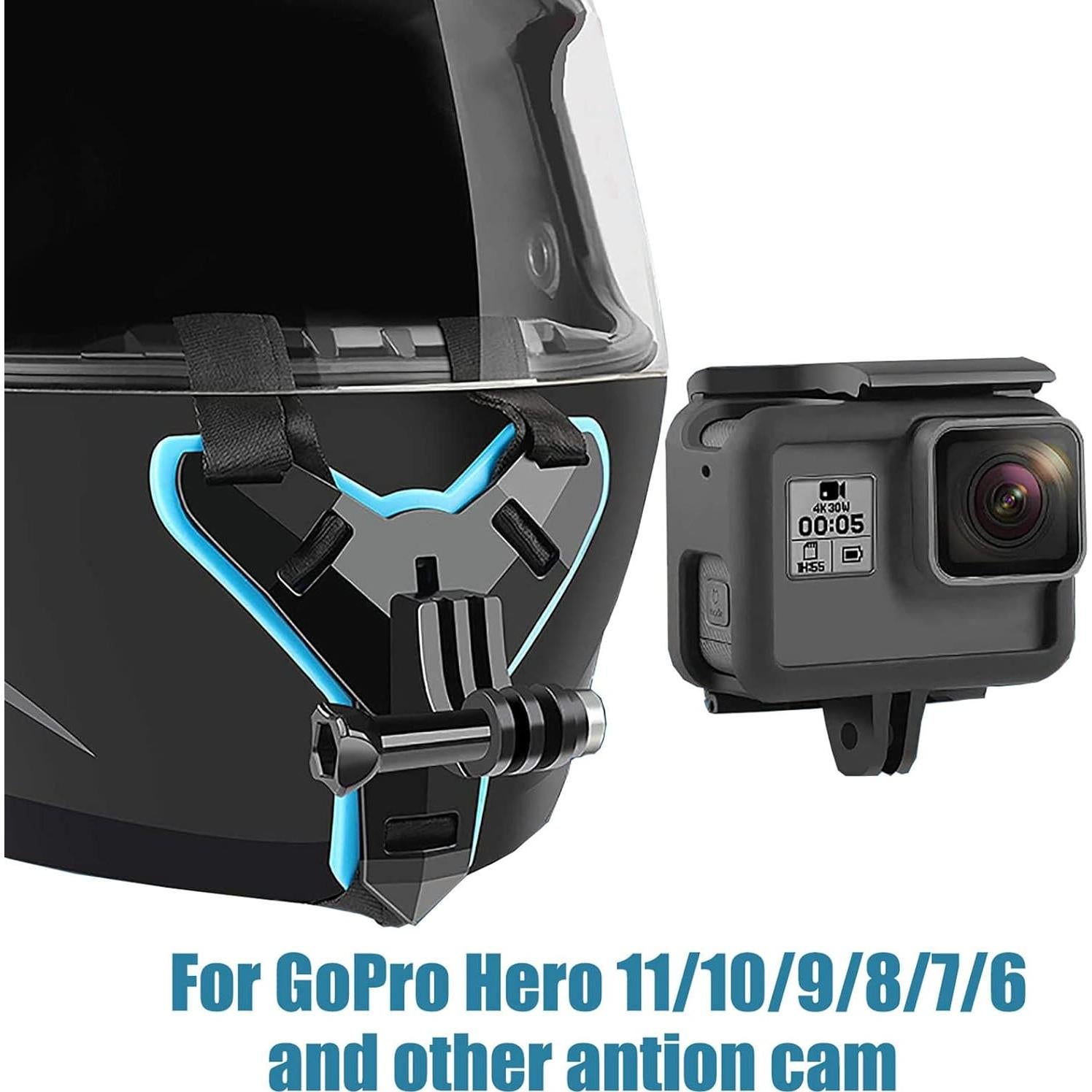 Soporte de mentón para casco MBAFIT - Compatible con GoPro y más
