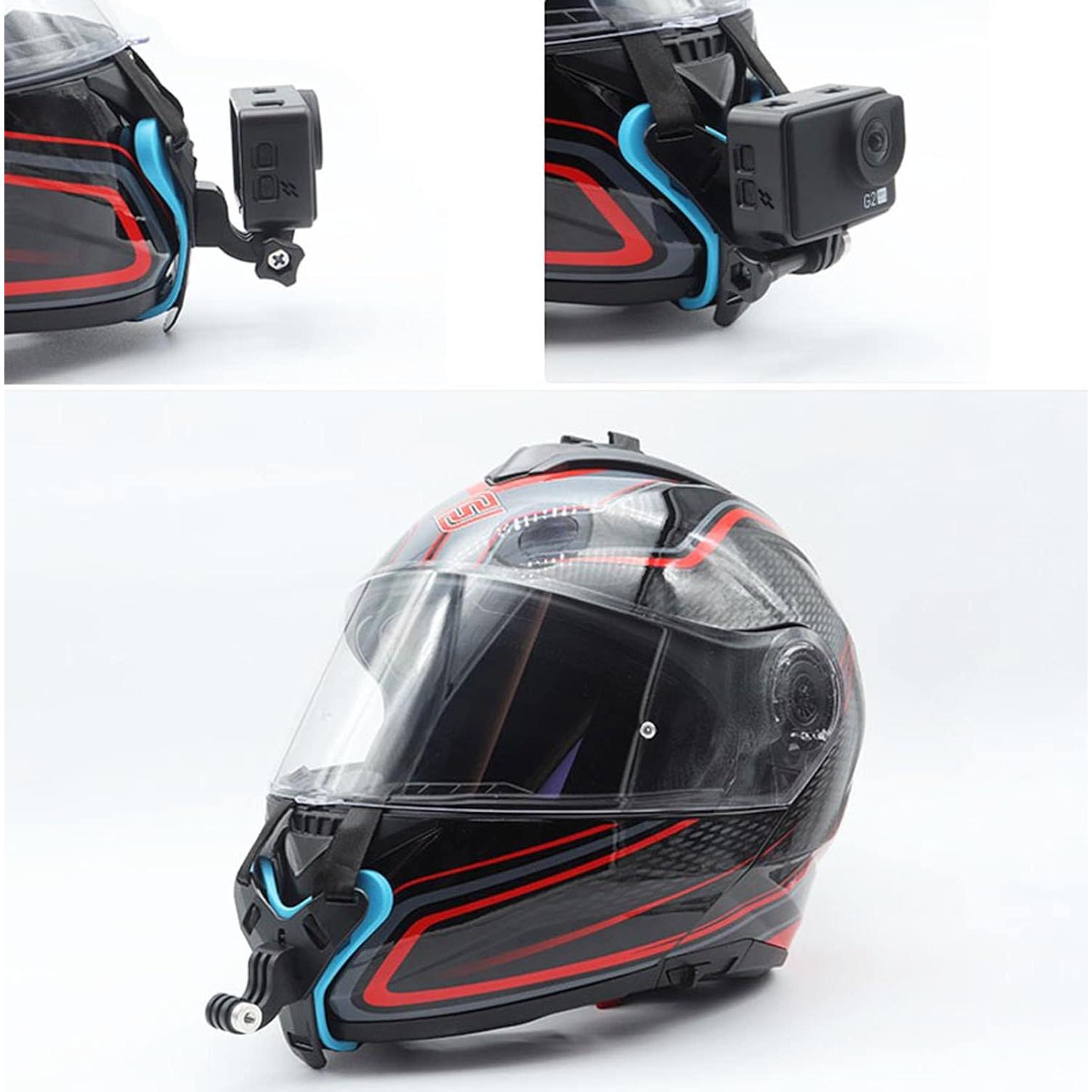 Soporte de mentón para casco MBAFIT - Compatible con GoPro y más