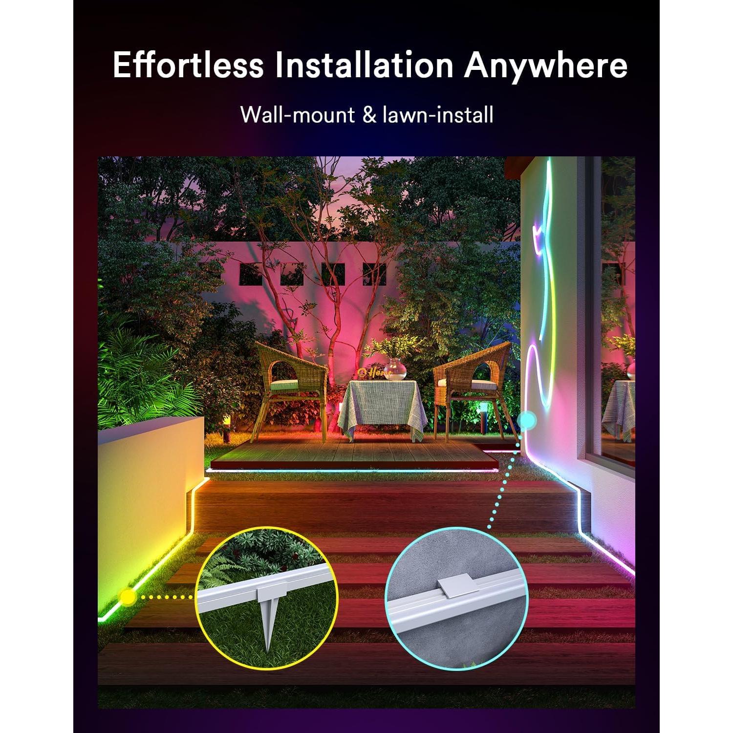 Luz de Cuerda Neón Inteligente Lumary 5m IP65 RGB+Blanco