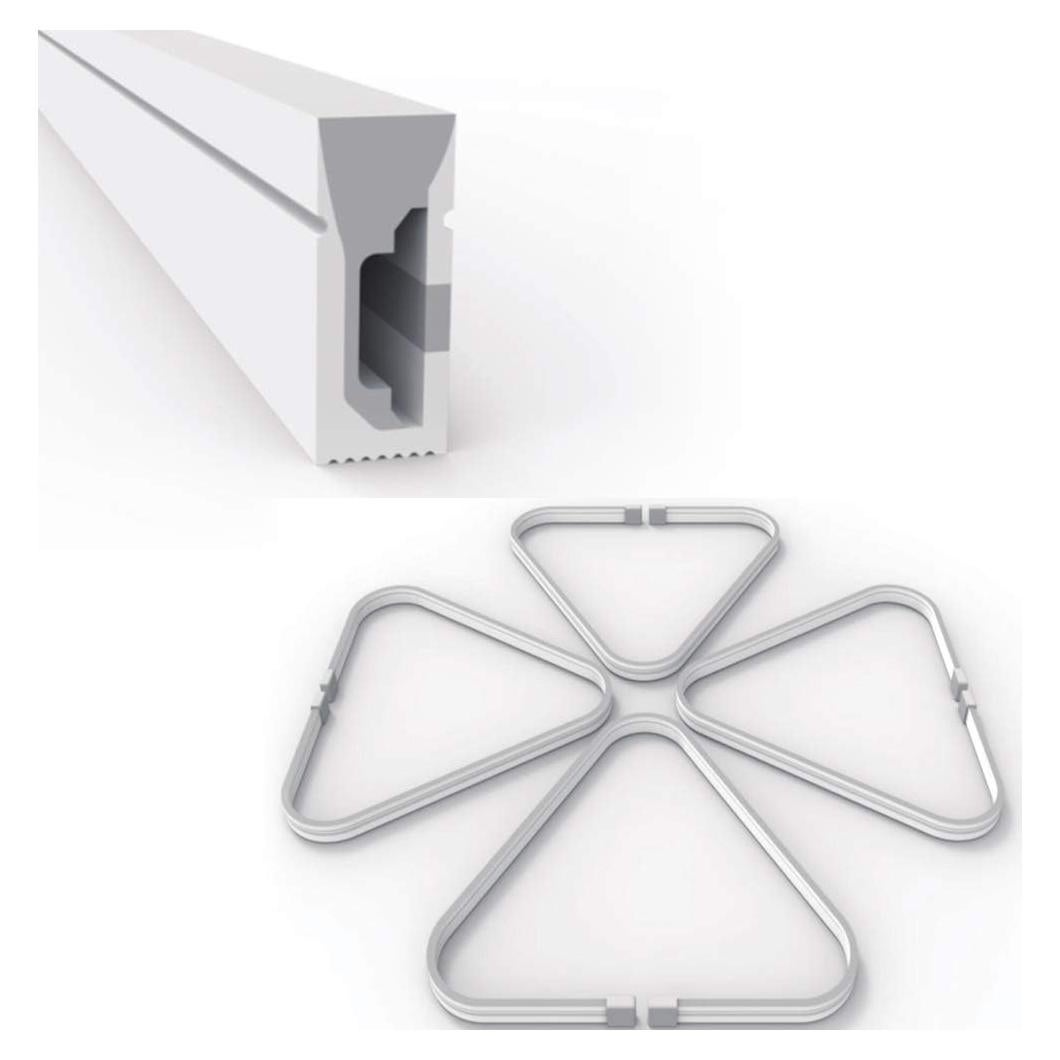 Canal de Silicona Flexible 5M IP67 4x10mm 360DigitalSignage