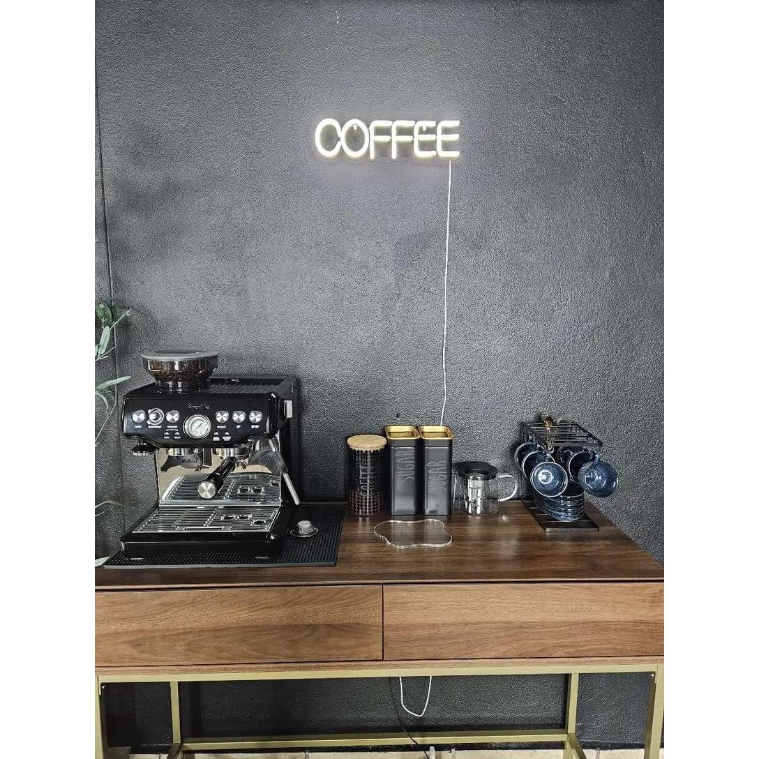 Letrero Neón LED CAFÉ Cusgazy 37x11 cm USB Decoración