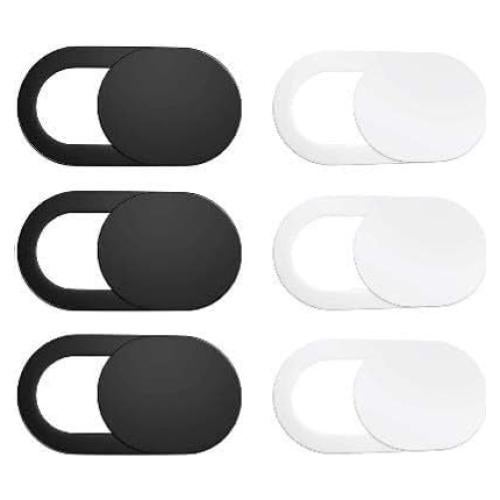 Pegatina Deslizante de Privacidad Genérico - 10 Unidades Negras