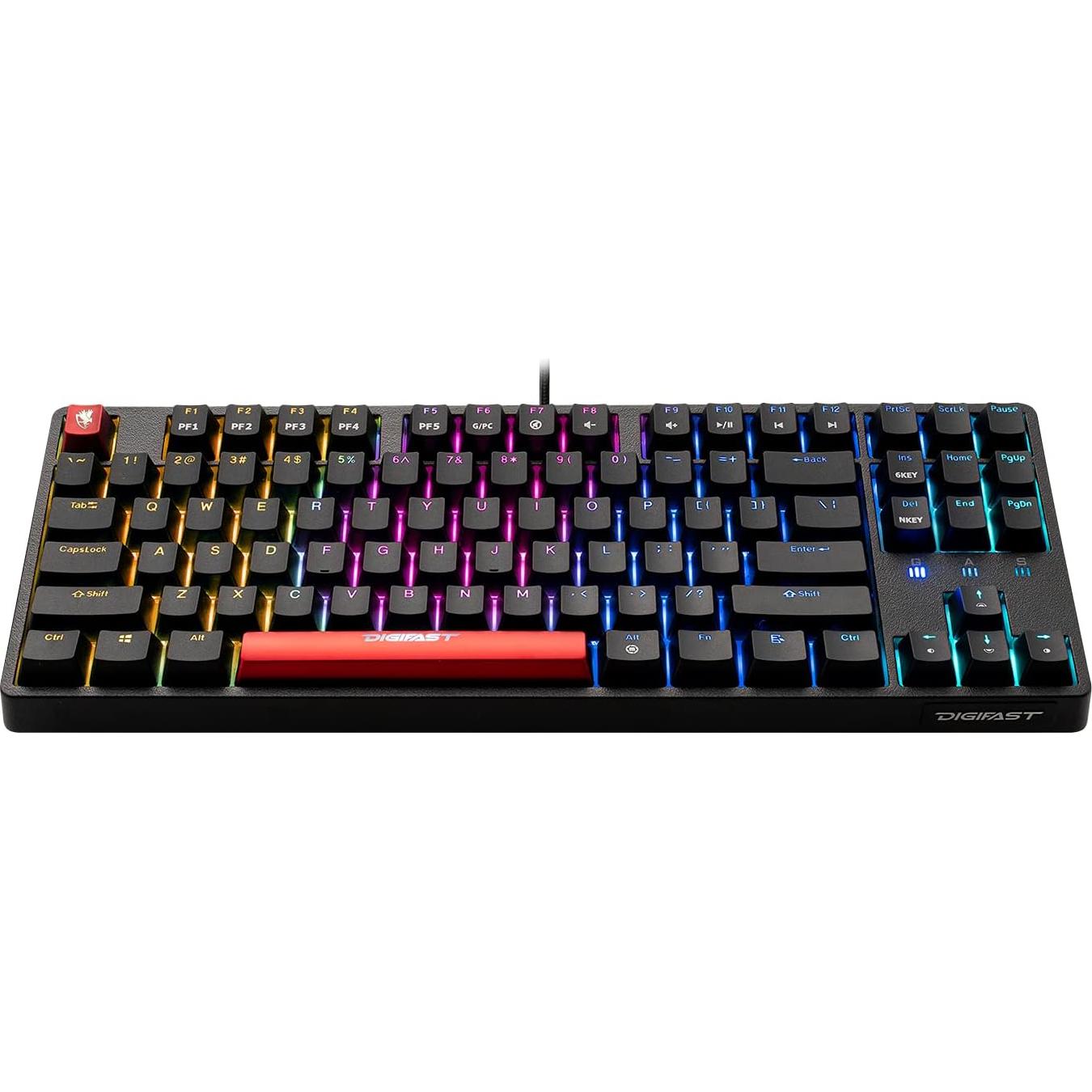 Teclado Mecánico Tenkeyless Digifast CS-21 RGB Cherry MX Azul