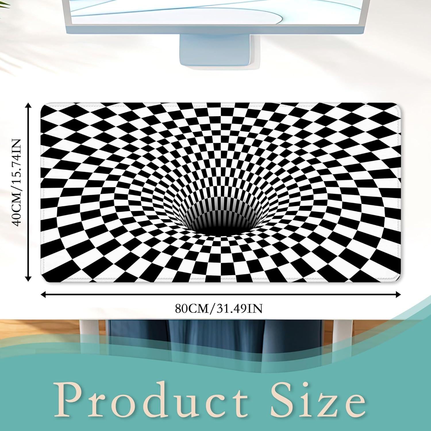 Alfombrilla de Escritorio TUBAMQ Geométrica 80x40cm Antideslizante