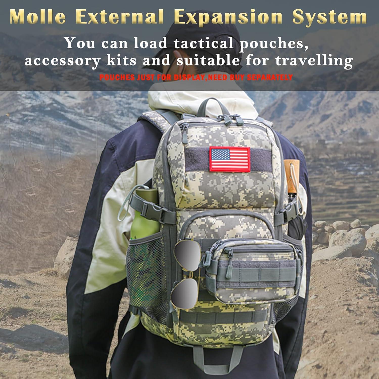 Mochila Escolar Táctica HYSANOG 30L Camuflaje con USB