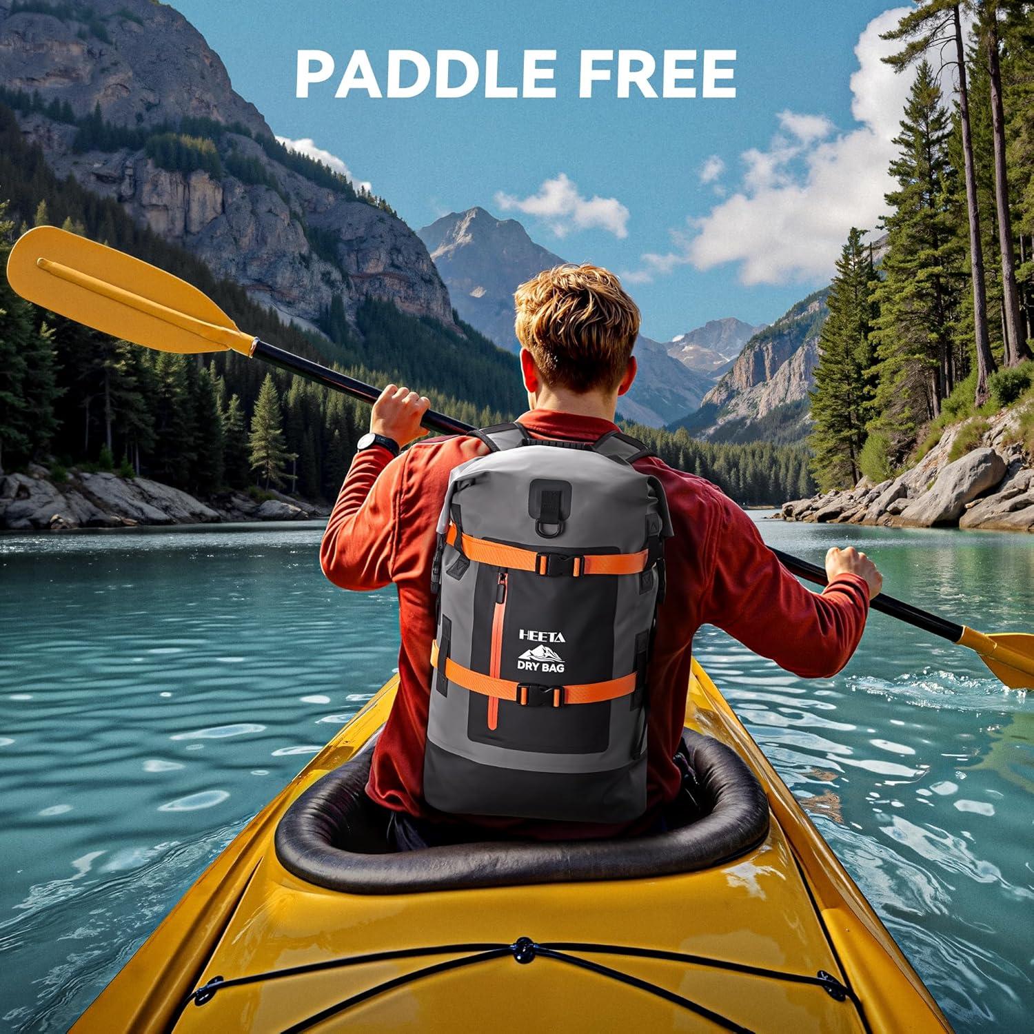 Mochila Impermeable HEETA 40L para Senderismo y Viajes