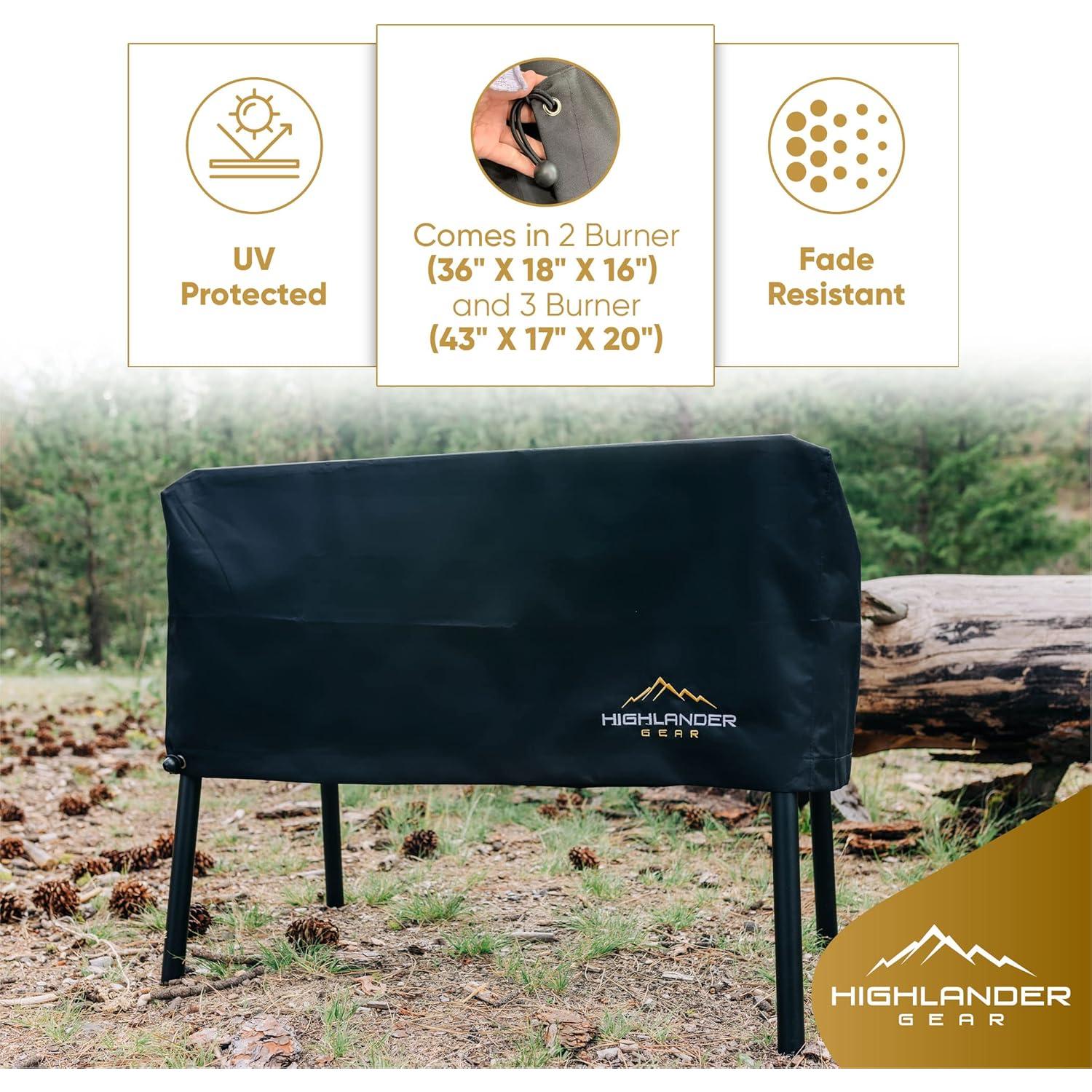 Funda Impermeable Highlander para Estufa Camp Chef 2 Quemadores