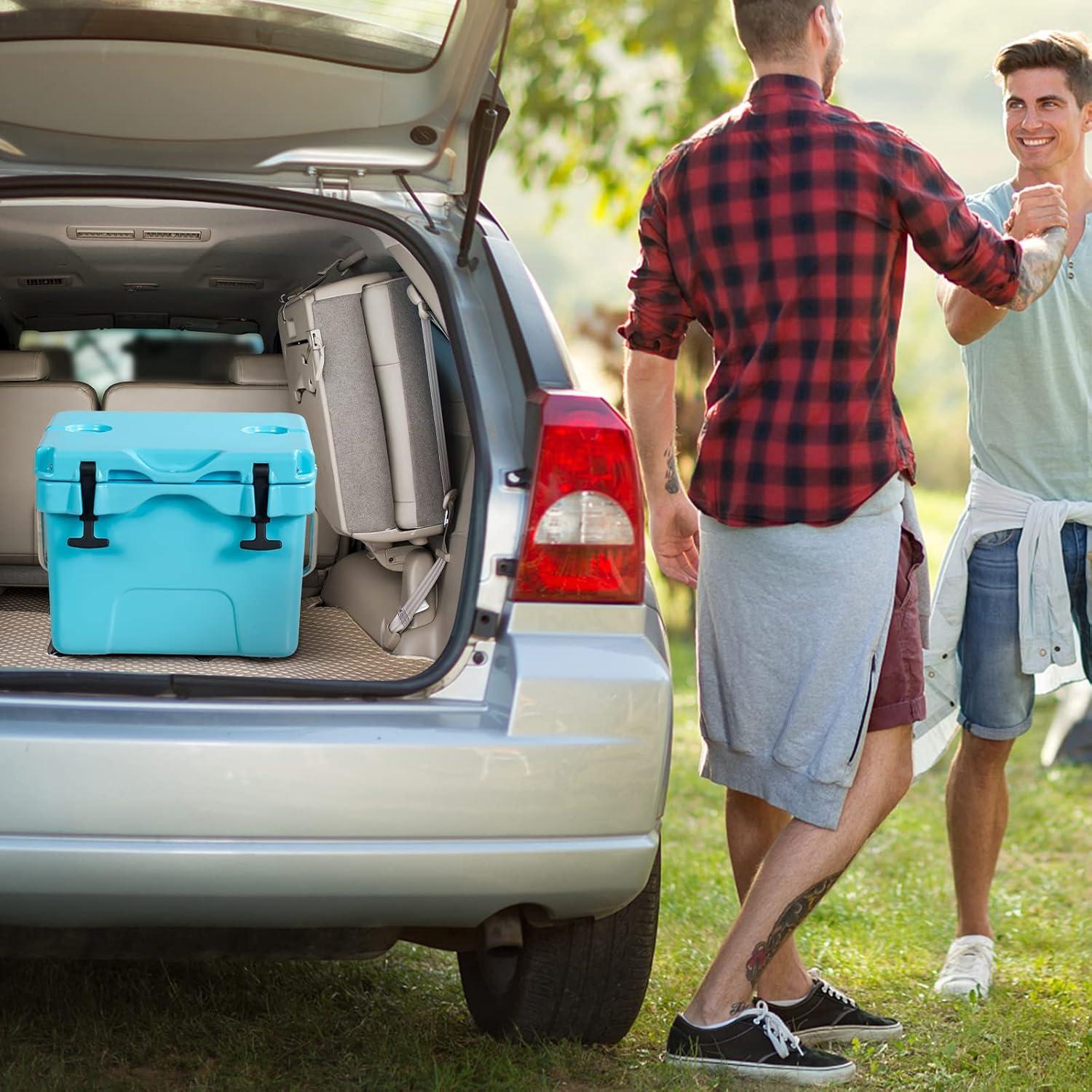 Enfriador de Hielo COSTWAY 16 Cuartos Azul Aislado Portátil