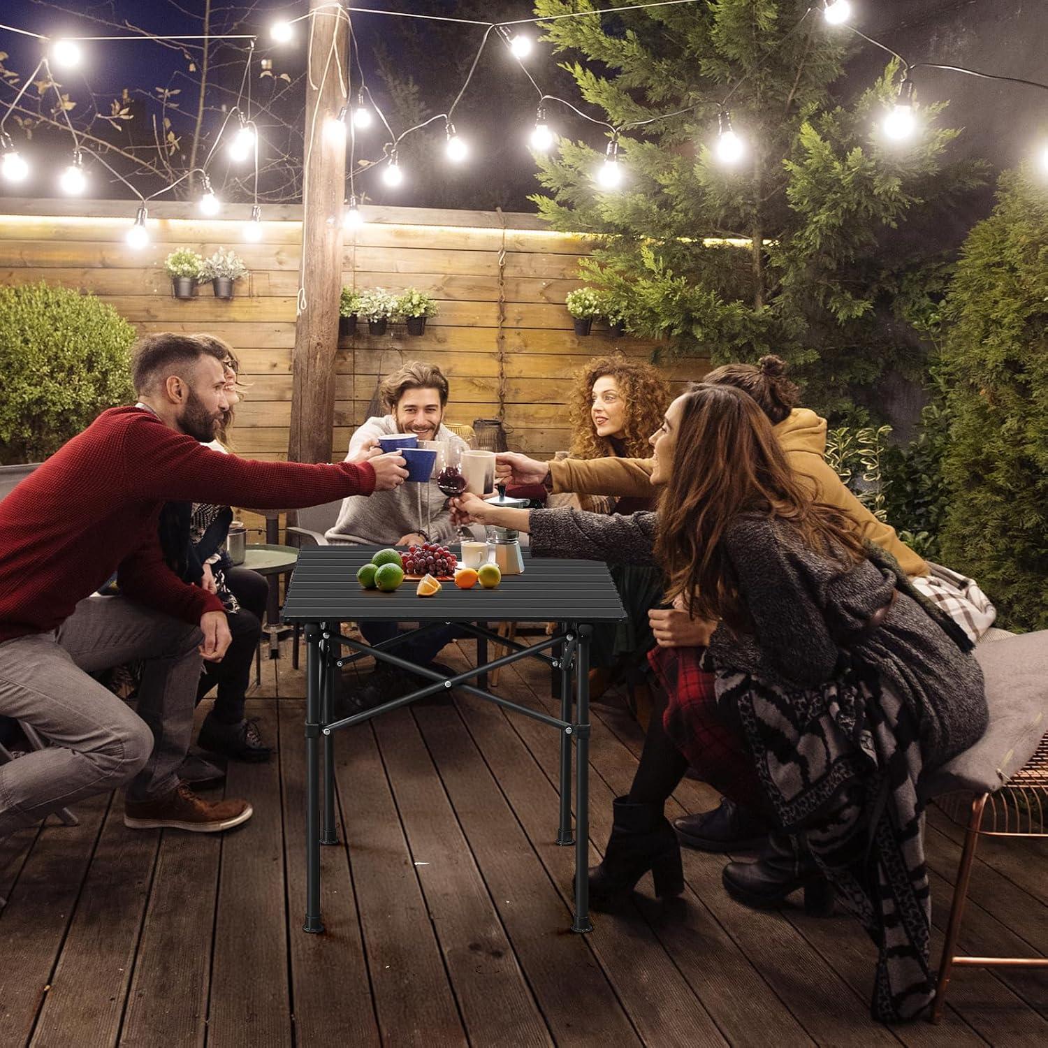 Mesa de Picnic Plegable Outvita 50.8x50.8 cm para Exterior