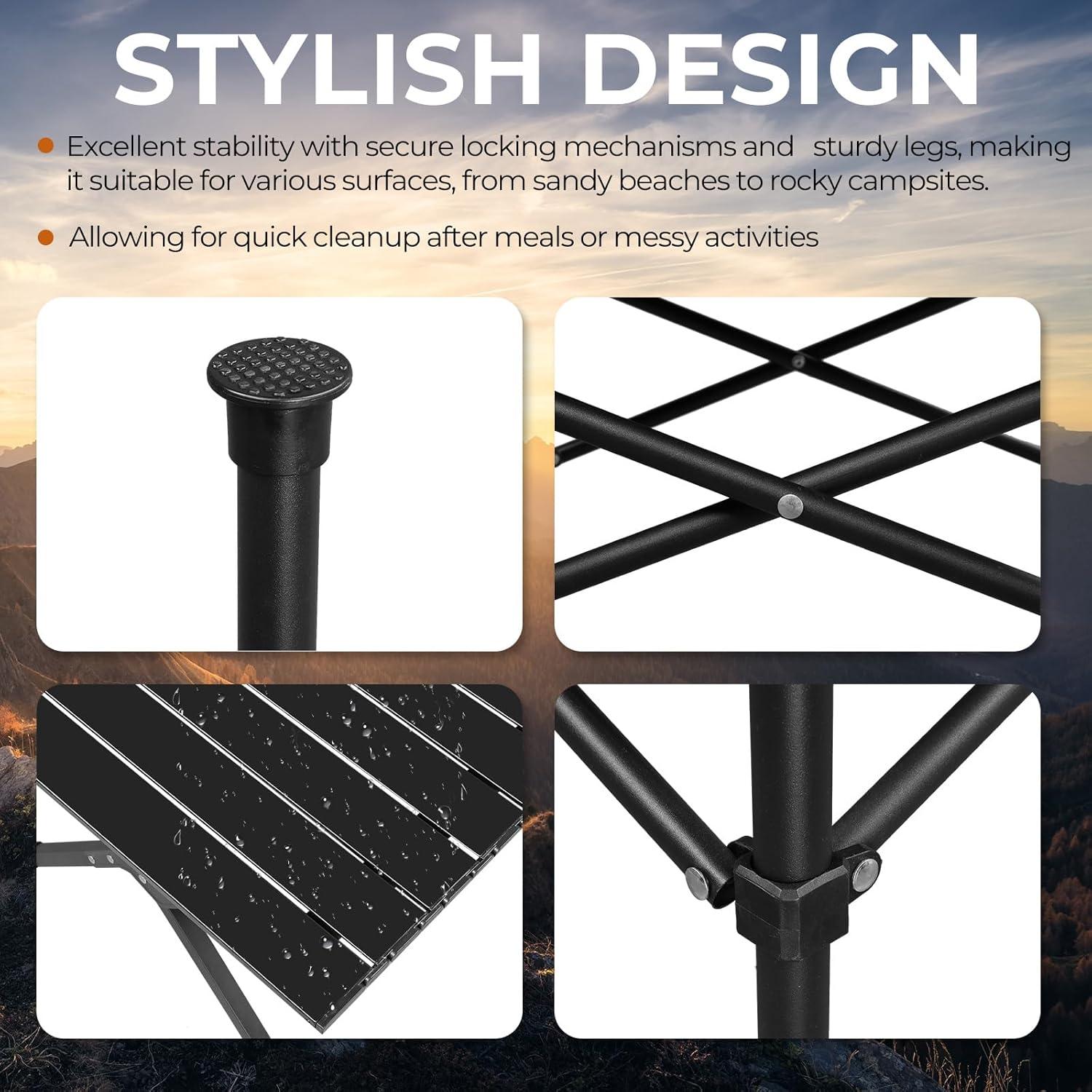 Mesa de Picnic Plegable Outvita 50.8x50.8 cm para Exterior