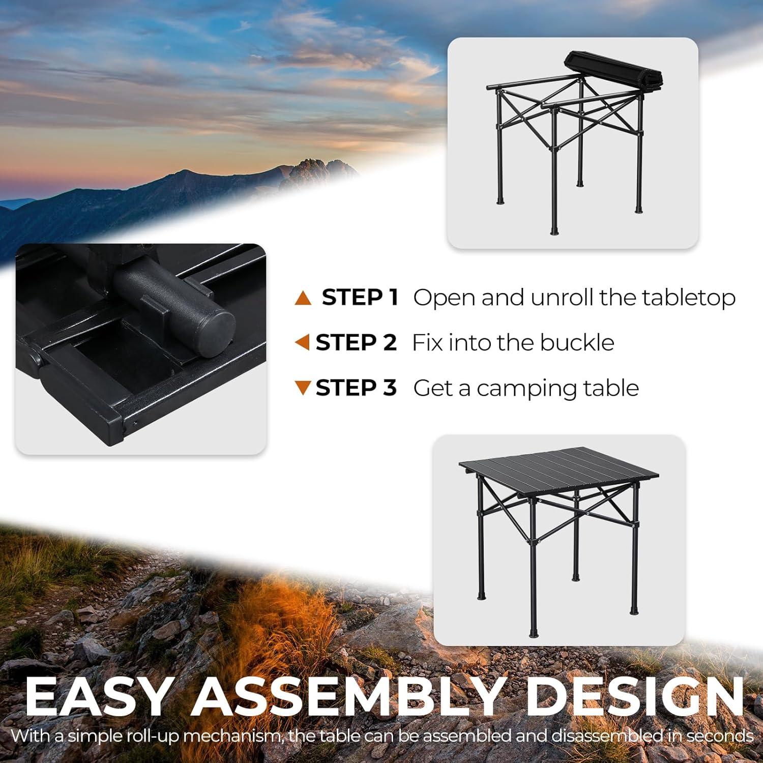 Mesa de Picnic Plegable Outvita 50.8x50.8 cm para Exterior