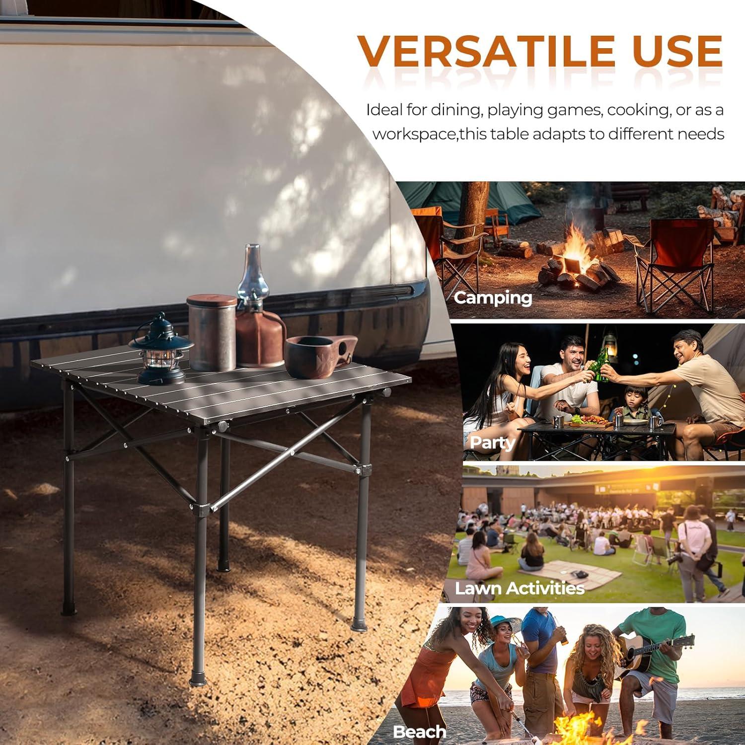 Mesa de Picnic Plegable Outvita 50.8x50.8 cm para Exterior