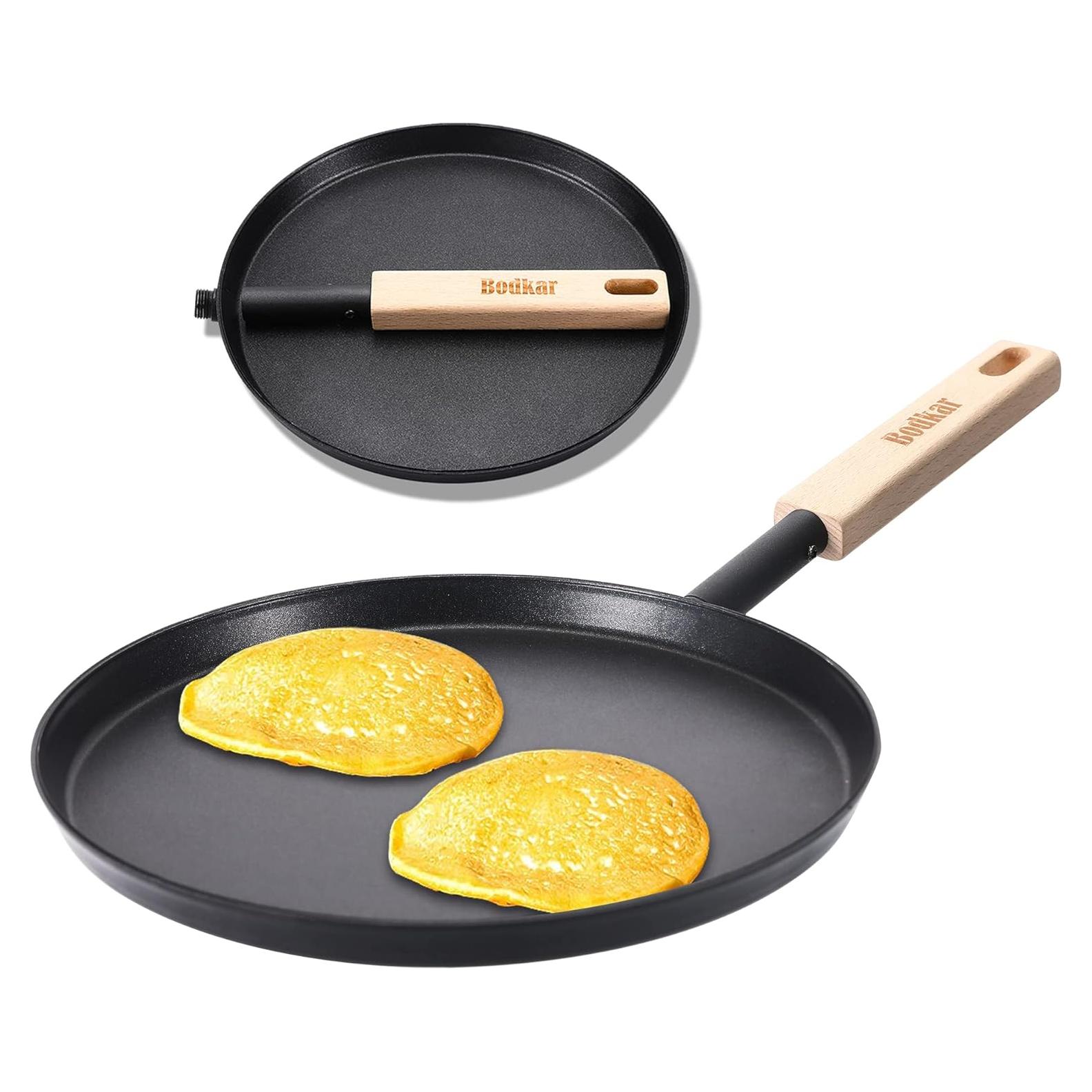 Sartén Plancha Bodkar 20cm Aluminio Mango Madera Camping