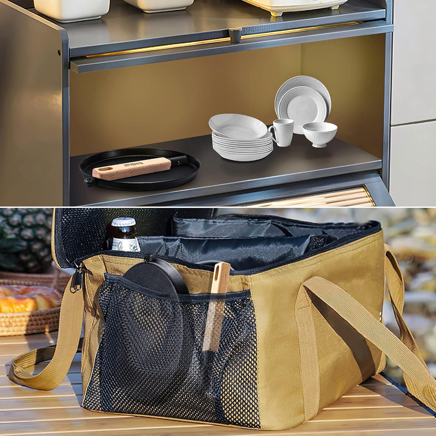 Sartén Plancha Bodkar 20cm Aluminio Mango Madera Camping