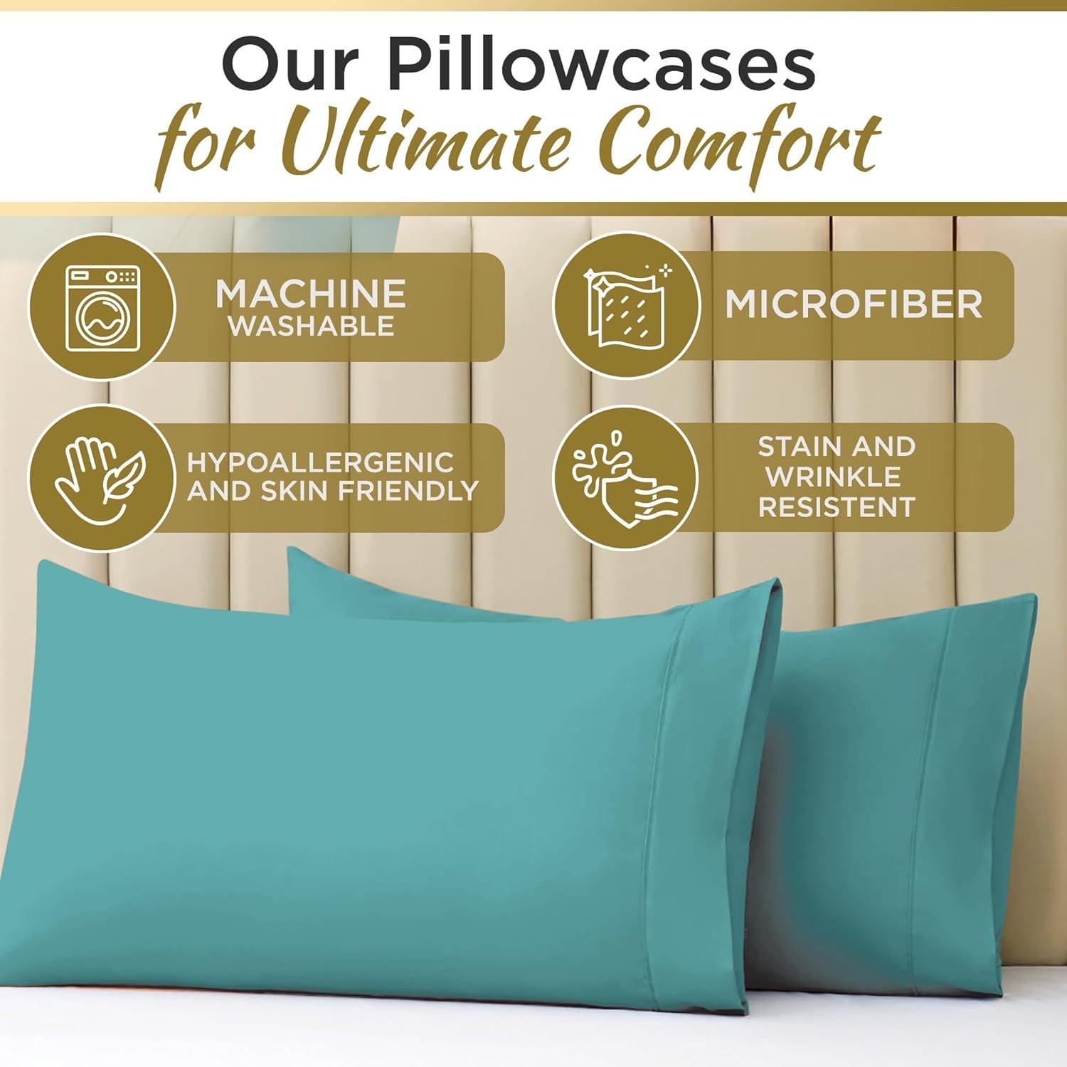 Juego de Sábanas Microfibra Destiny Crescent Twin Aqua 3 Piezas