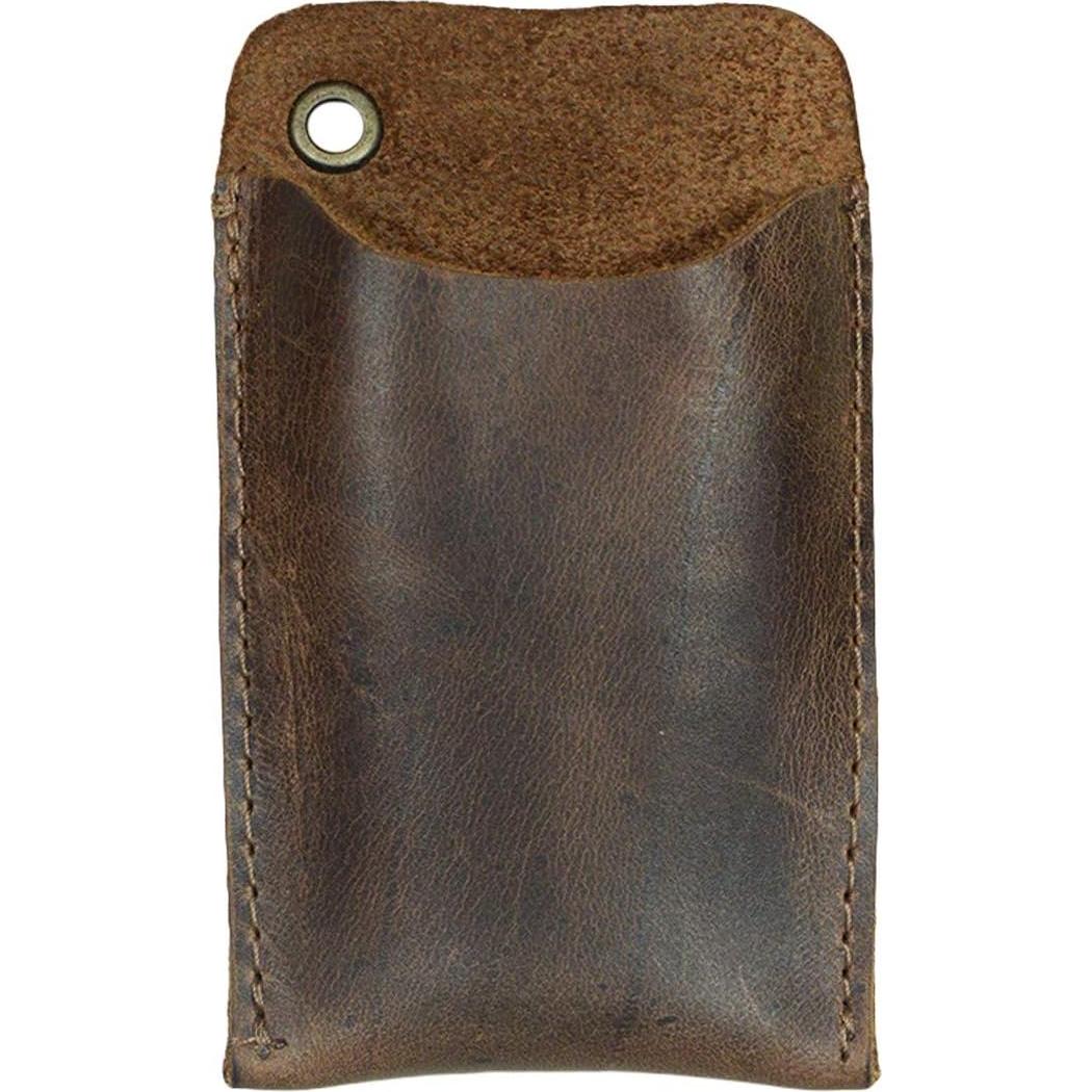 Funda de bolsillo EDC Hide & Drink en cuero marrón Bourbon
