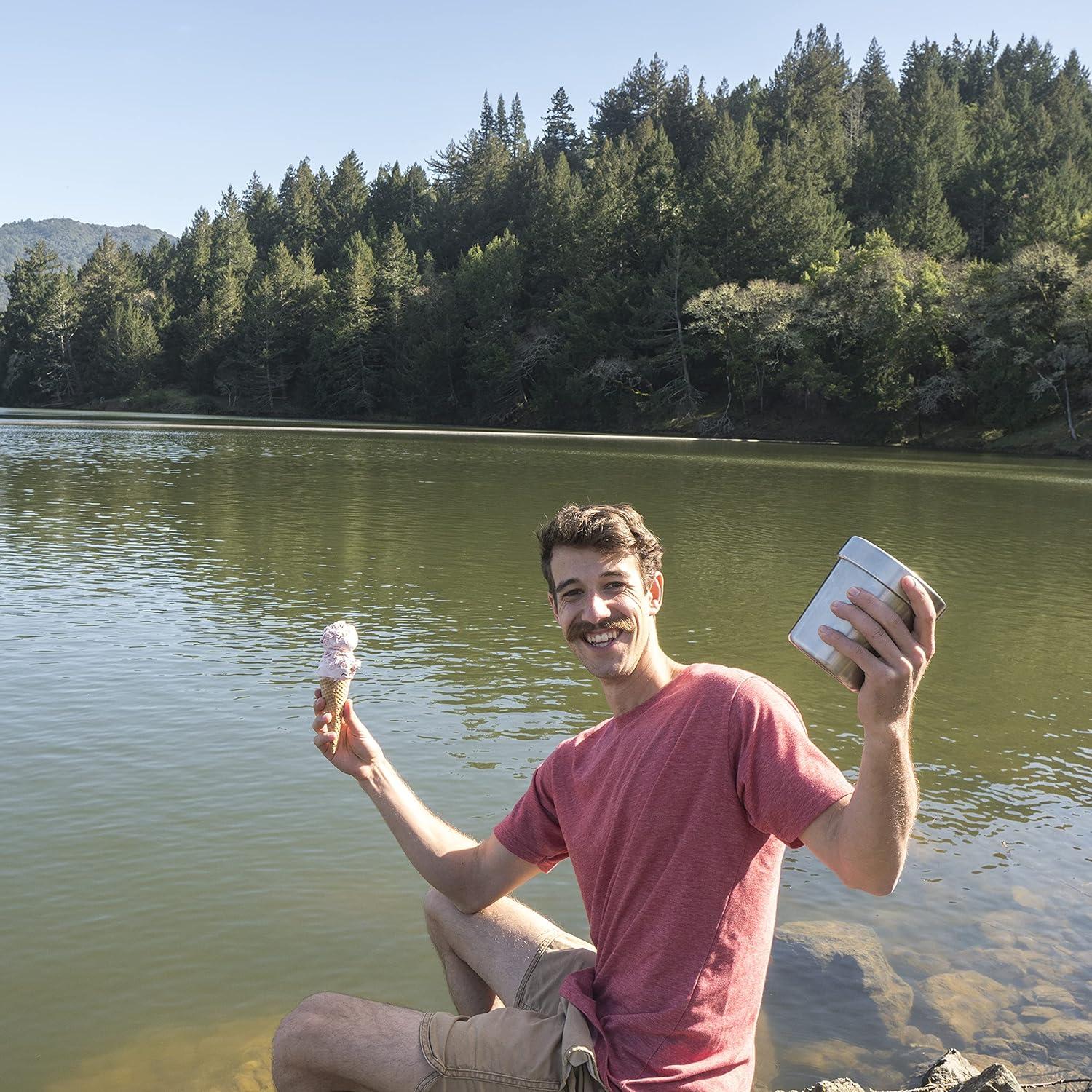 Contenedor Helado La Canteen Verde Menta 414ml Aislado