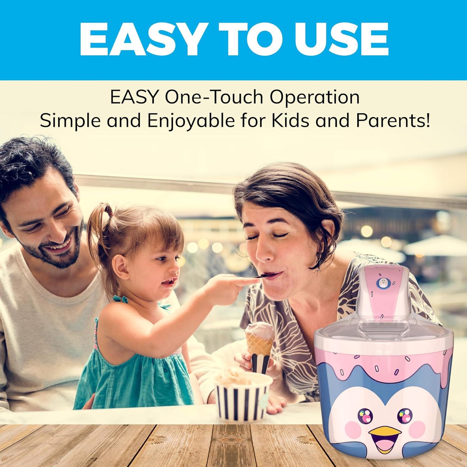 Máquina de Hielo Cooler Concepts Pingüino 1.14L para Niños