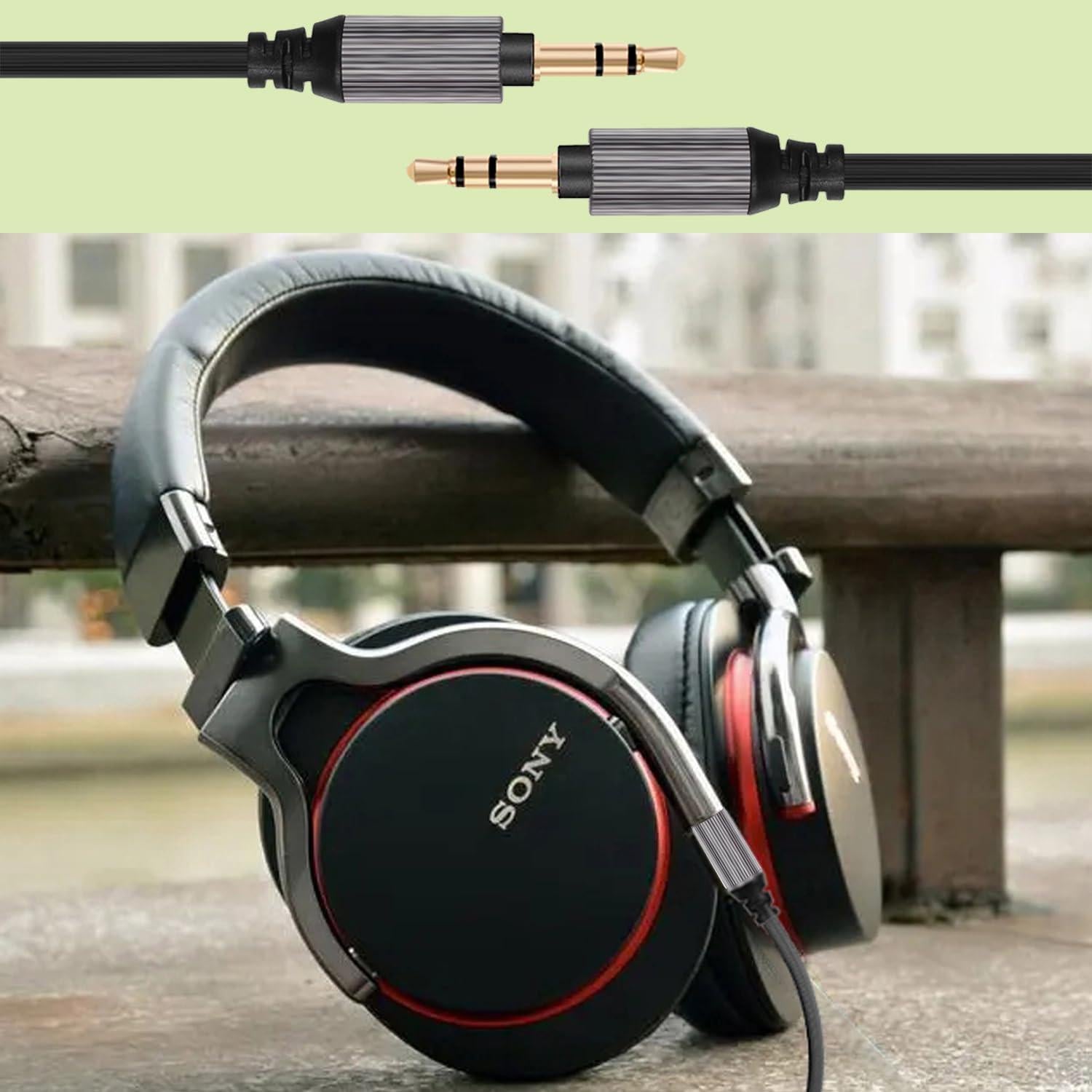 Cable de Audio 3.5mm FAAEAL para Auriculares Sony y Audio-Technica 1.5m