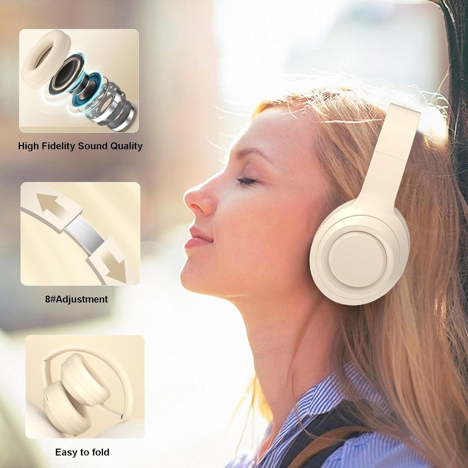 Auriculares Inalámbricos Bluetooth YYTSGG 24h Batería Beige