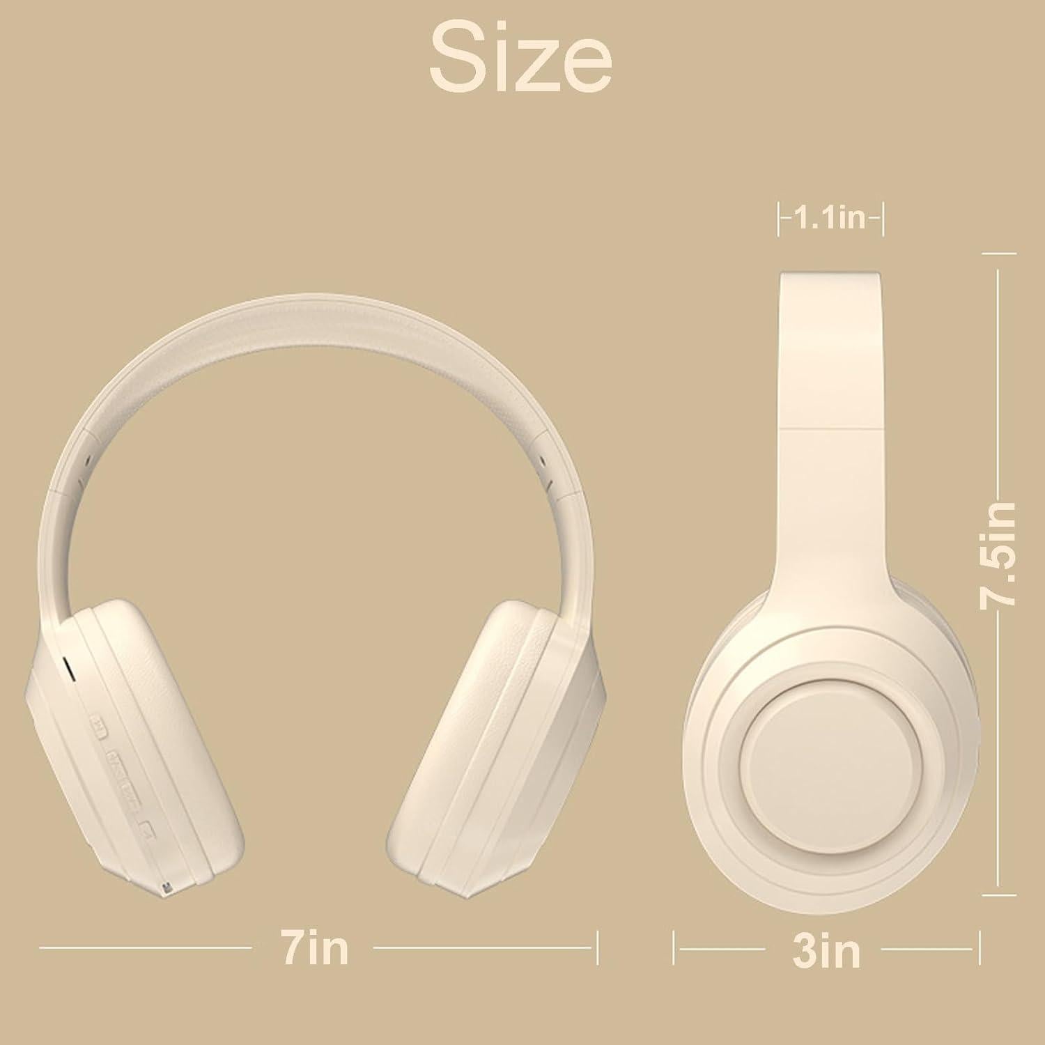 Auriculares Inalámbricos Bluetooth YYTSGG 24h Batería Beige