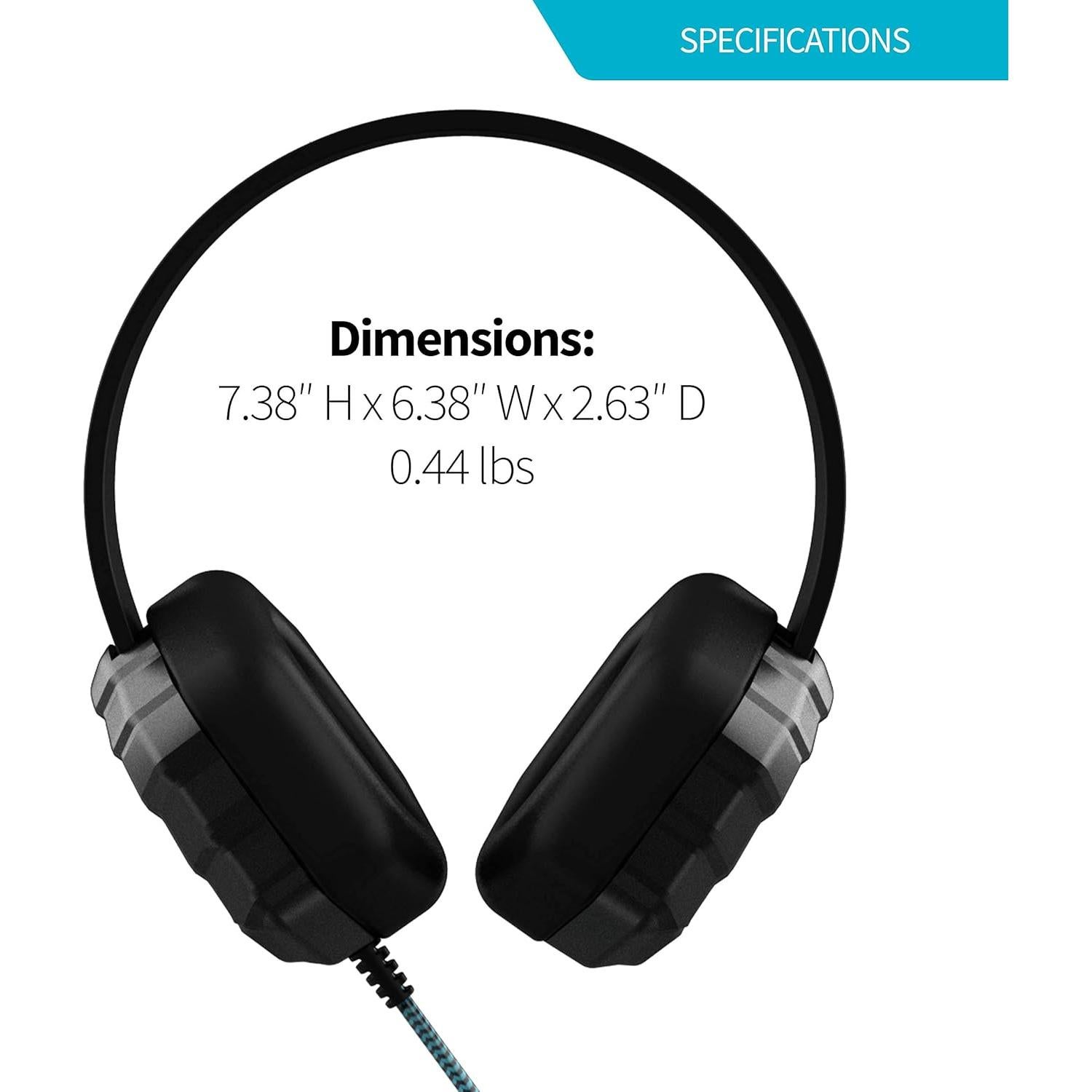 Auriculares On-Ear Gumdrop DropTech B1 para Estudiantes - Negro
