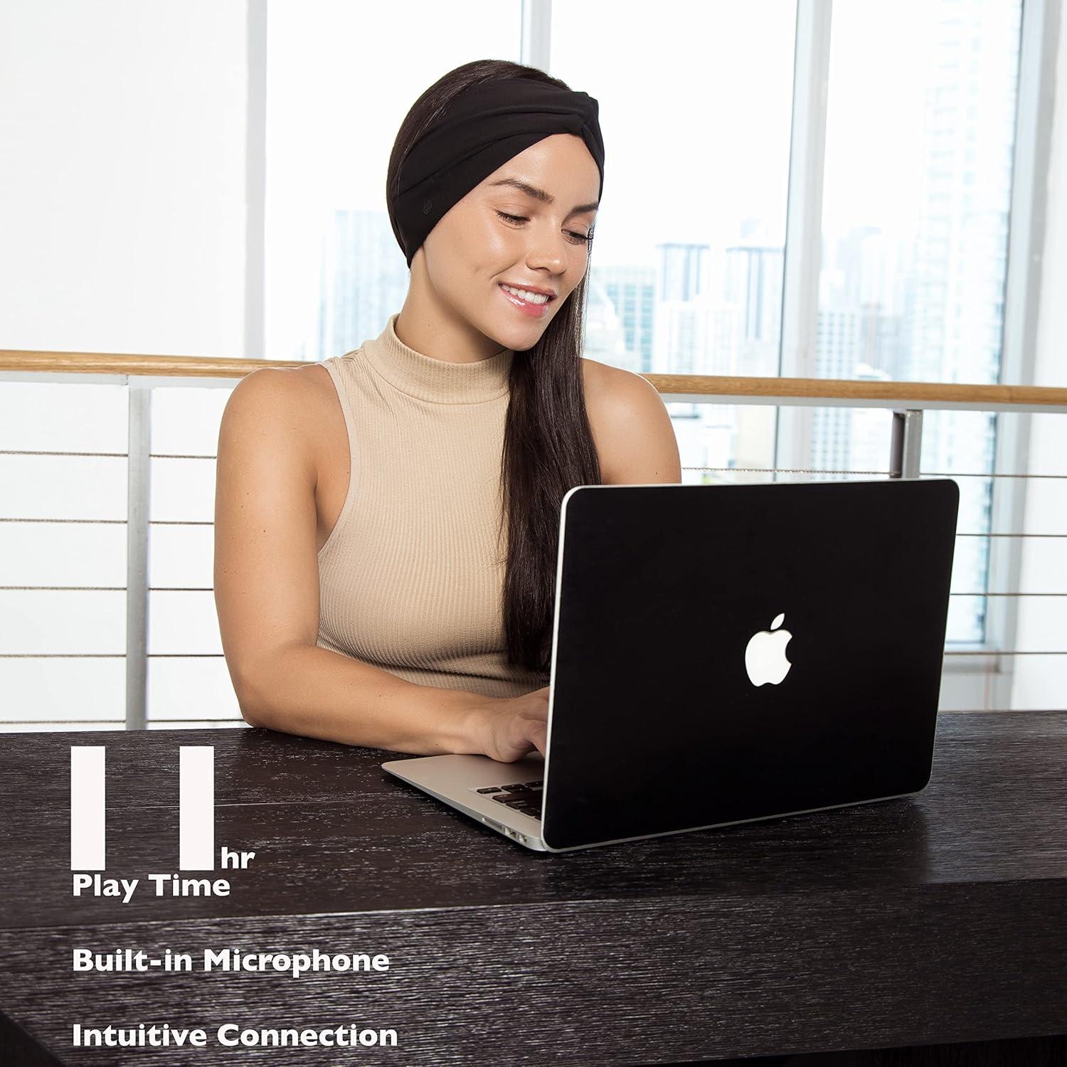 Auriculares de Diadema Bluetooth Stage One para Mujeres - Negro