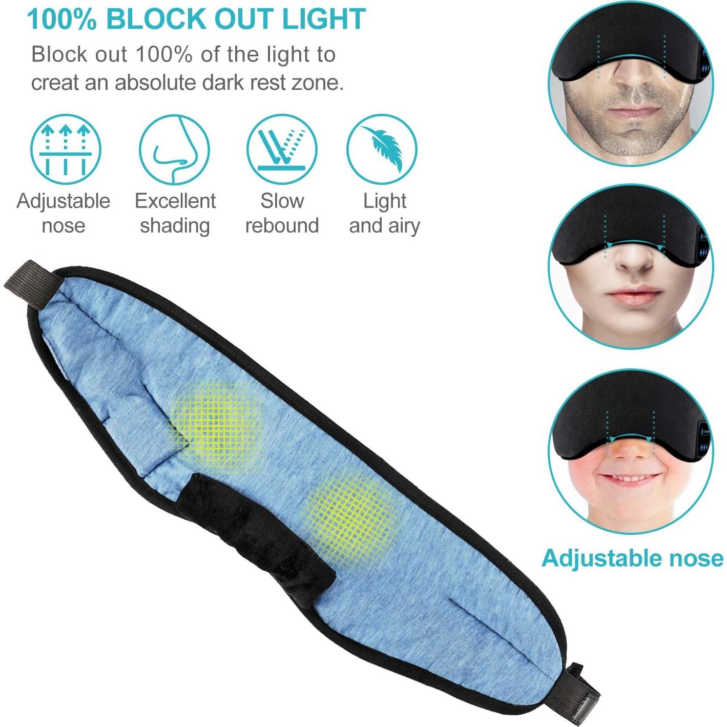 Máscara de Sueño Inalámbrica SKEYEOL con Altavoces y Micrófono