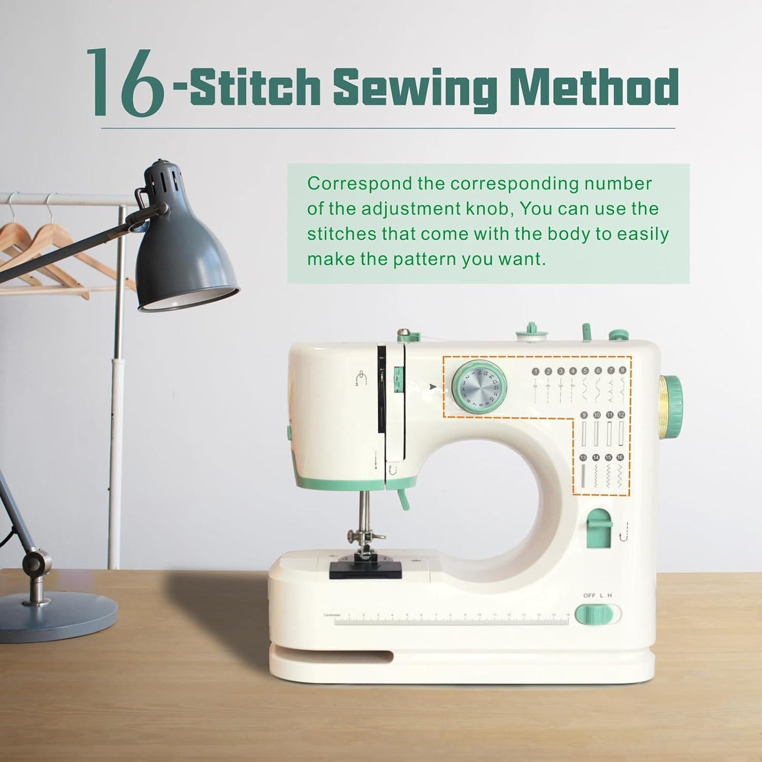 Máquina de Coser Portátil ShyangLiang LH-SM520A 16 Puntadas